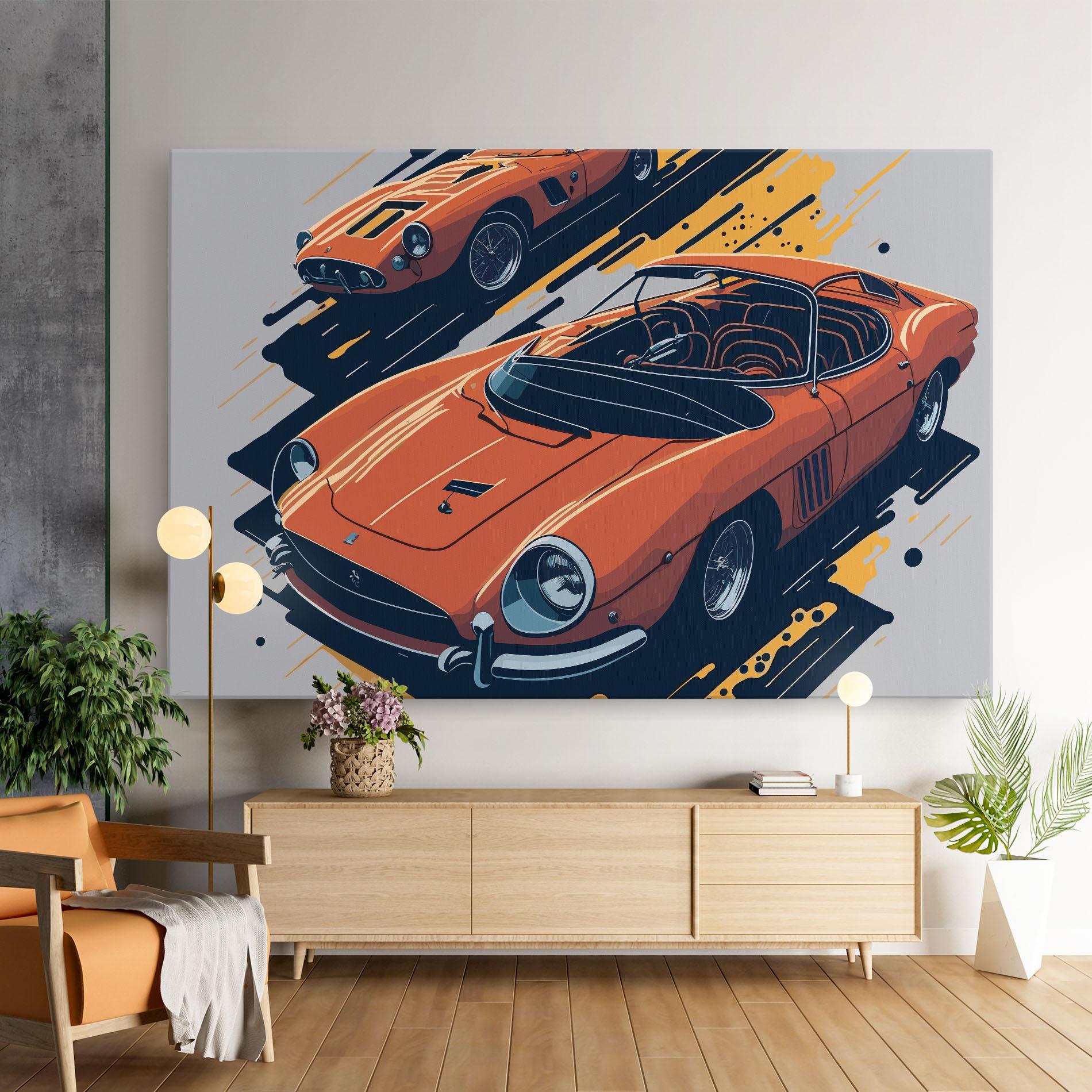 Leinwandbild Ferrari 250 Gto mockup 9