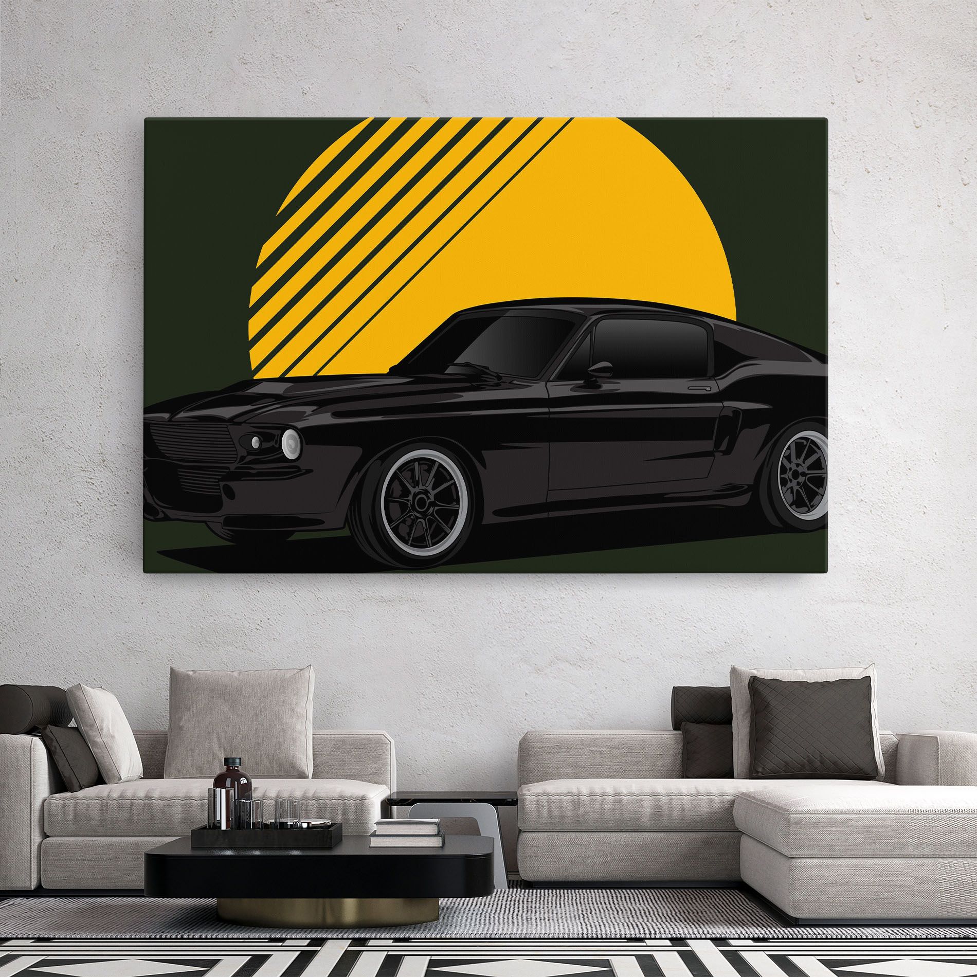 Black Car Sun mockup 2