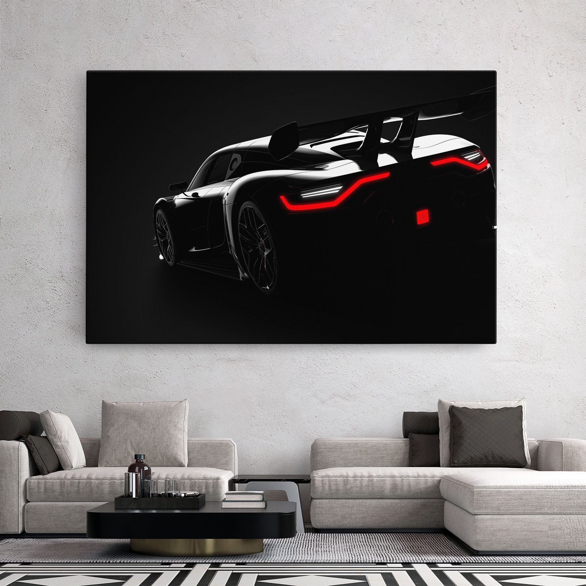 Black Hypercar Car mockup 2
