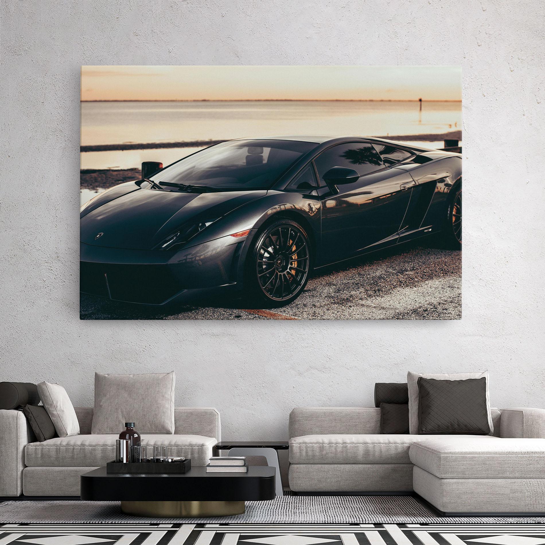 Leinwandbild Black Lambo Sea mockup 2