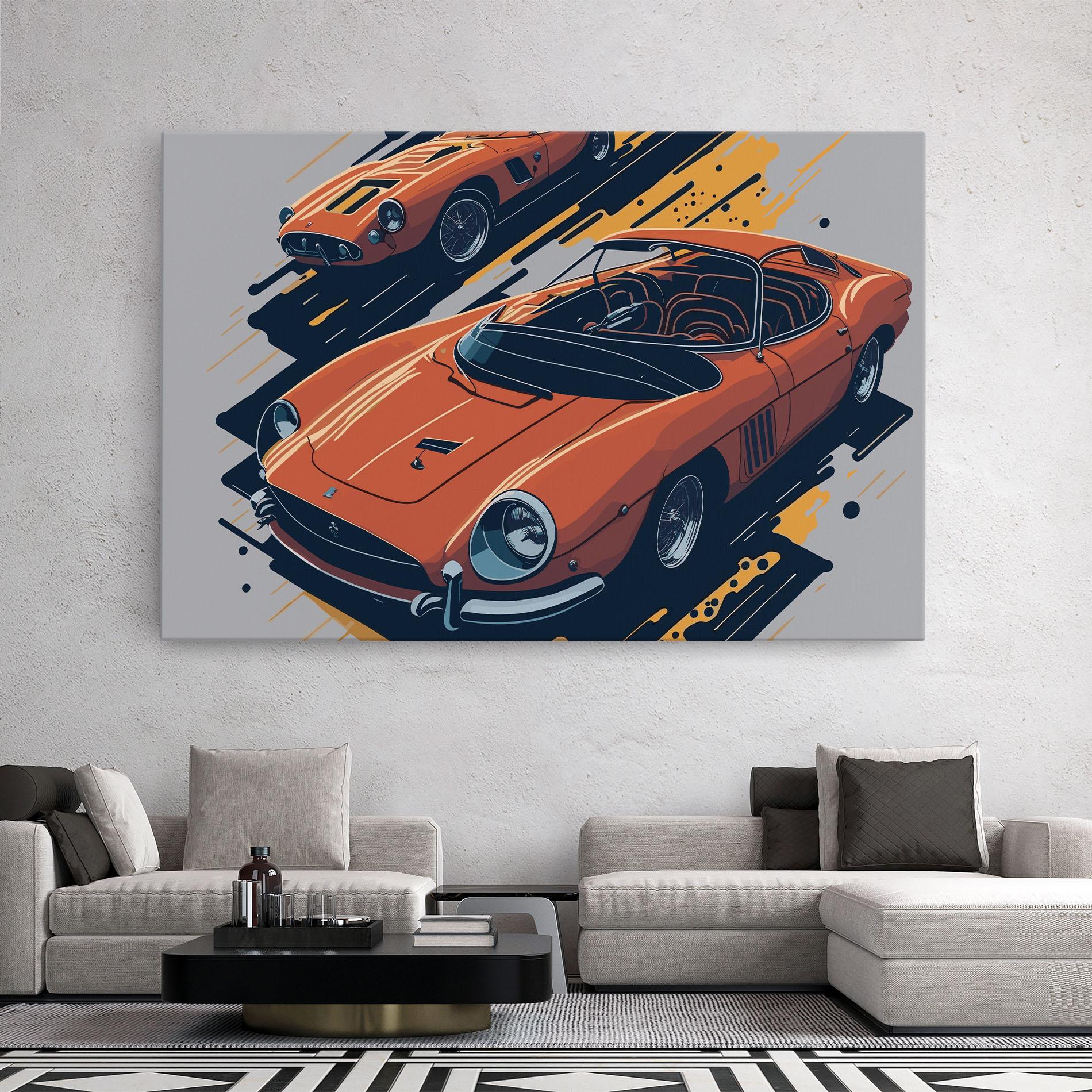 Leinwandbild Ferrari 250 Gto mockup 2