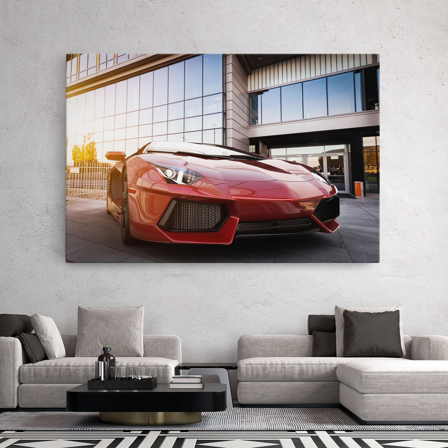 Red Lambo Outside mockup 2
