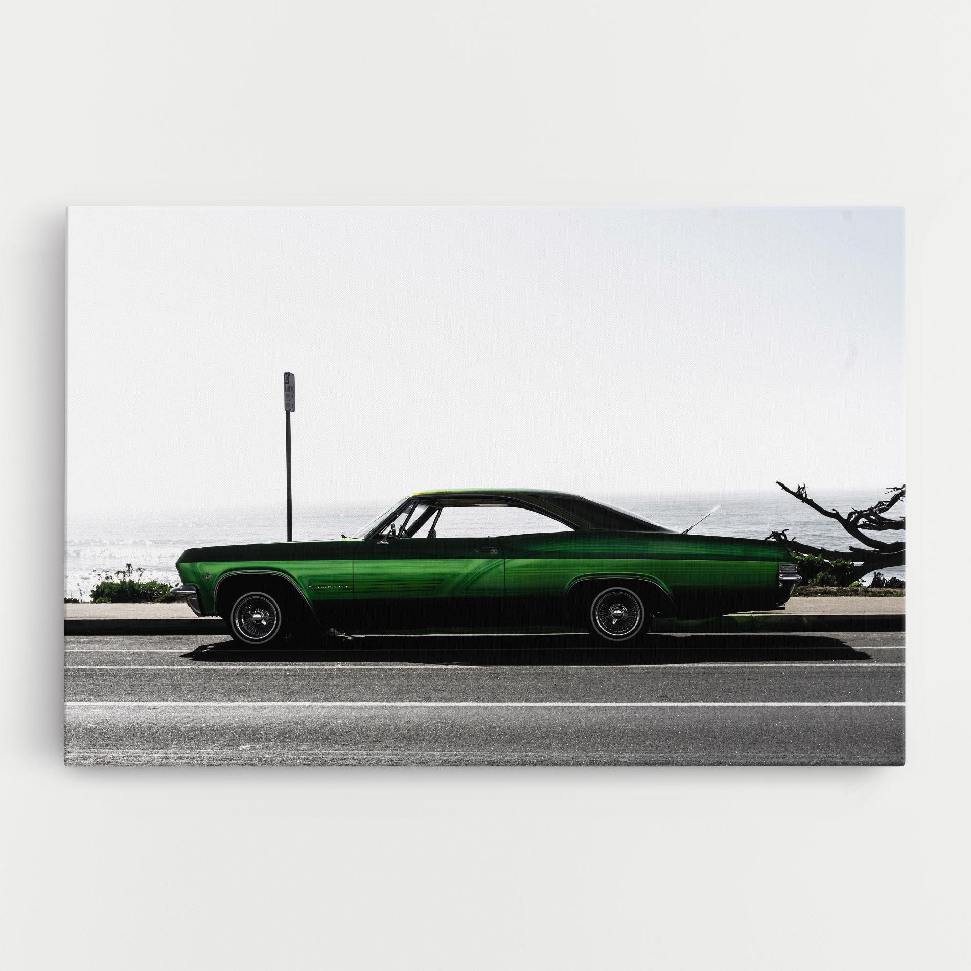 Leinwandbild Nice Green Car mockup 0