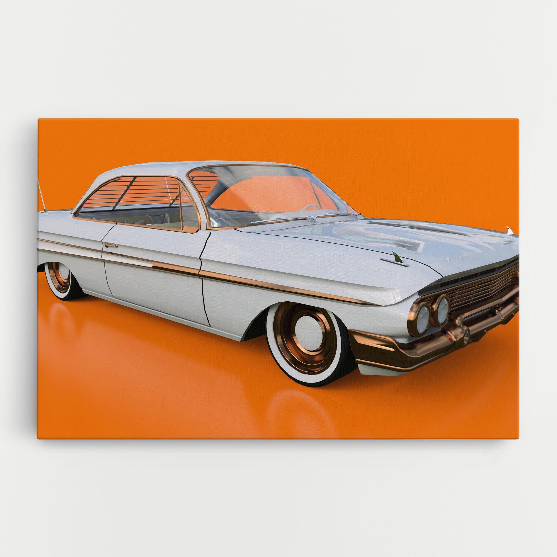 Leinwandbild Old American Car mockup 0