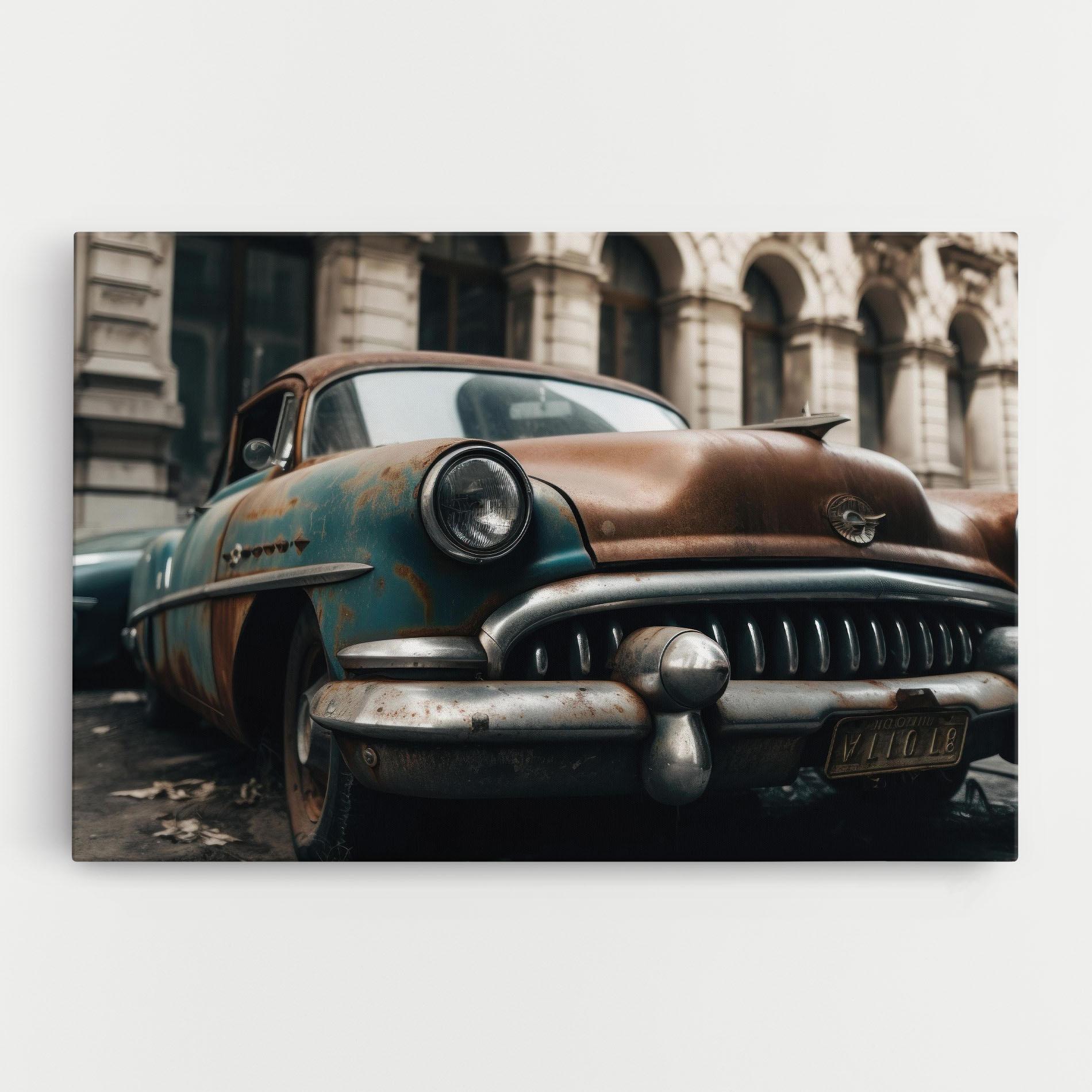 Leinwandbild Old Brown Car mockup 0