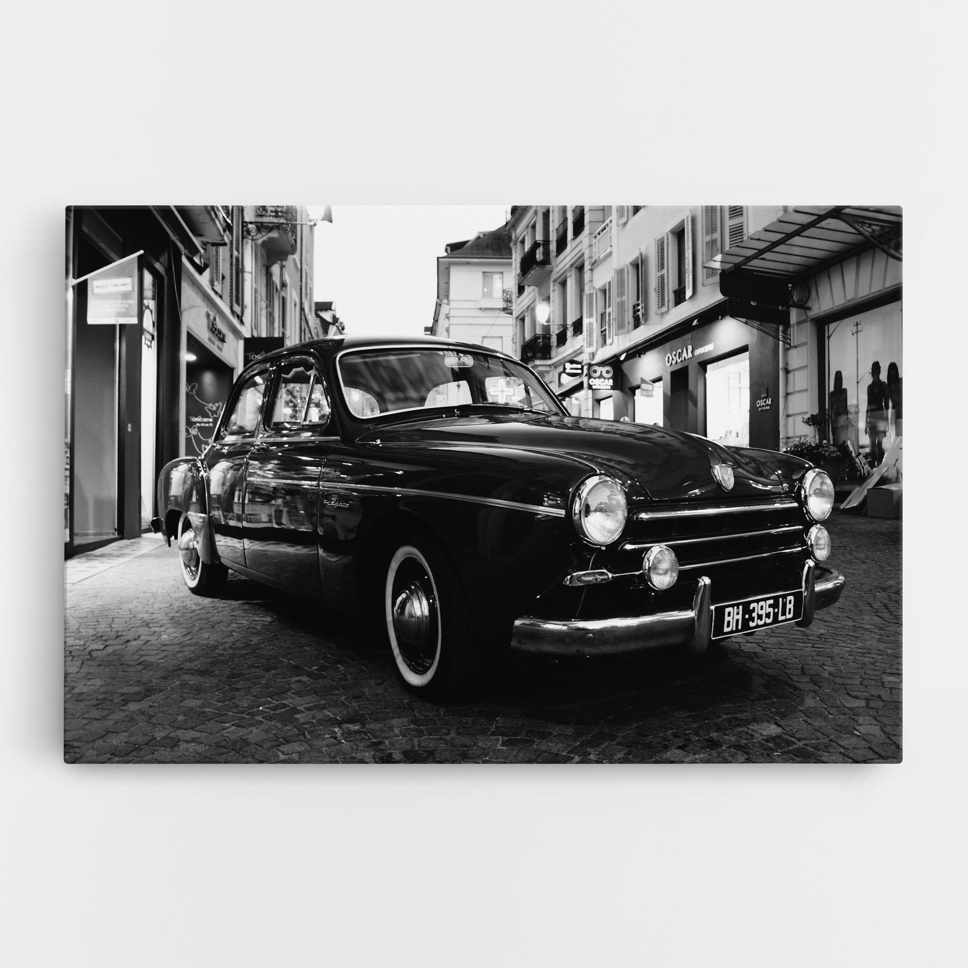 Leinwandbild Pretty Black Car mockup 0