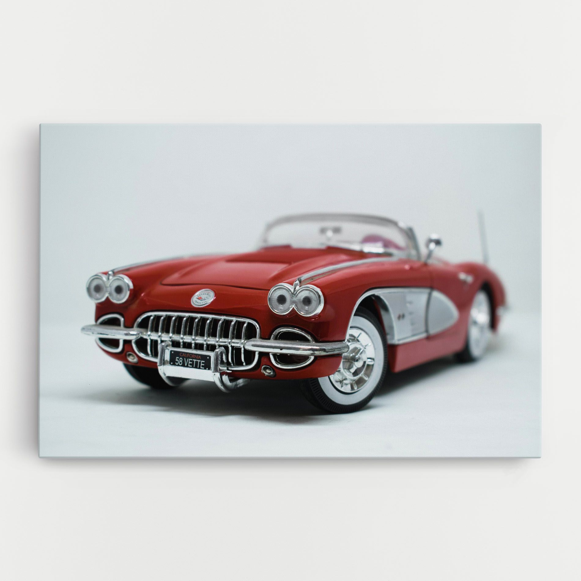 Vintage Red Car mockup 0