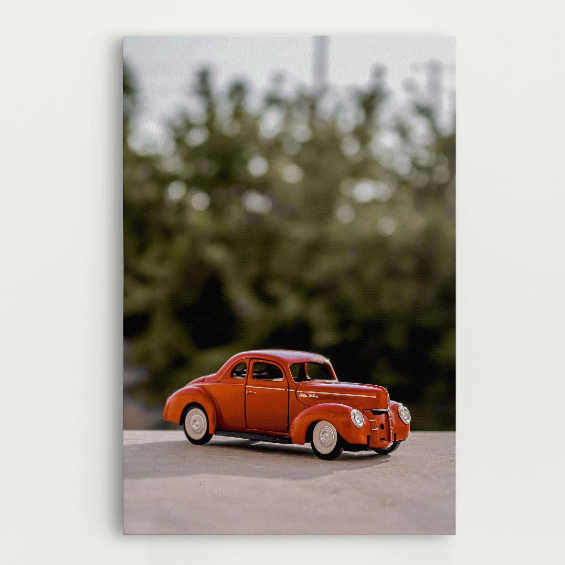Leinwandbild Vintage Orange Toy mockup 0