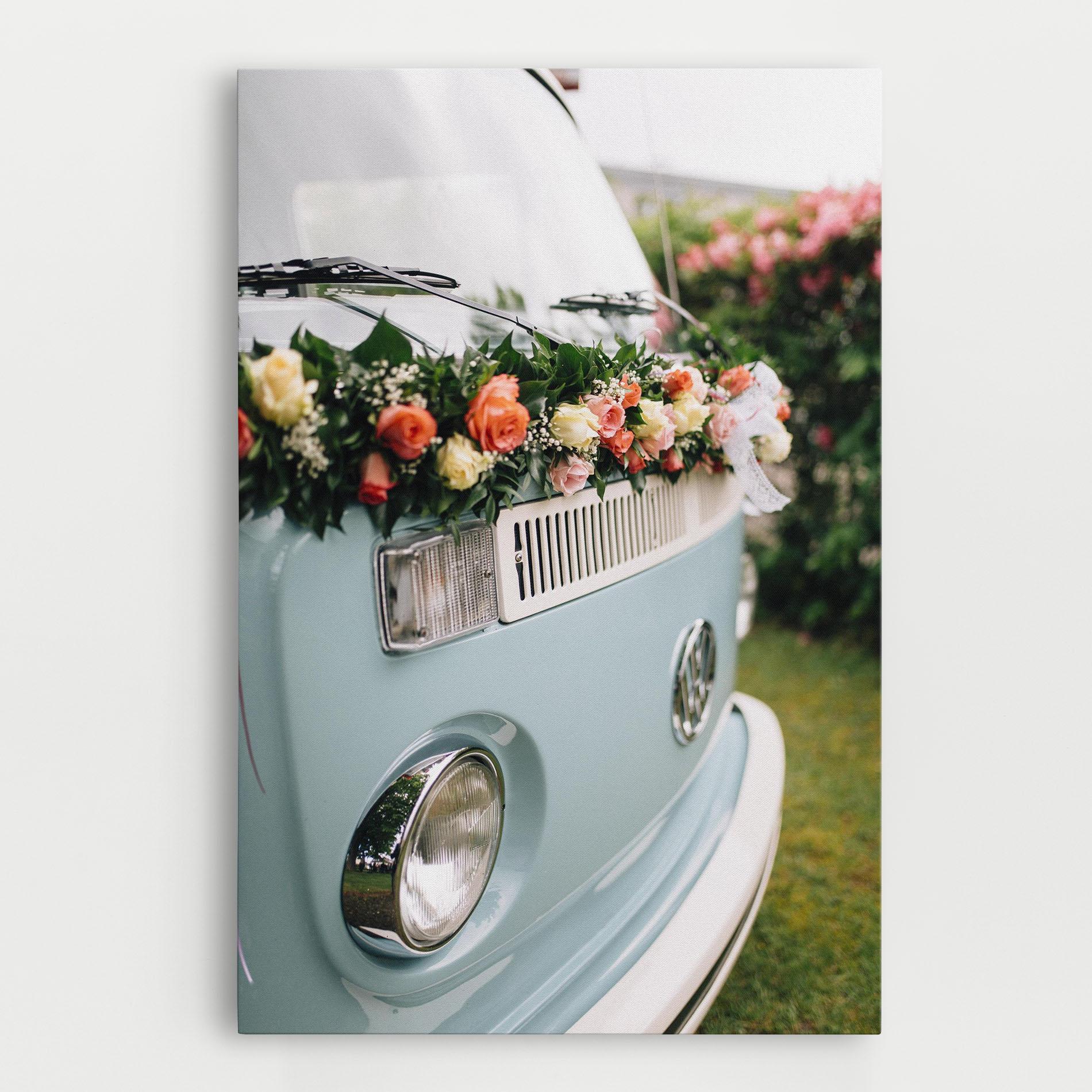 Leinwandbild Vintage Rose Van mockup 0