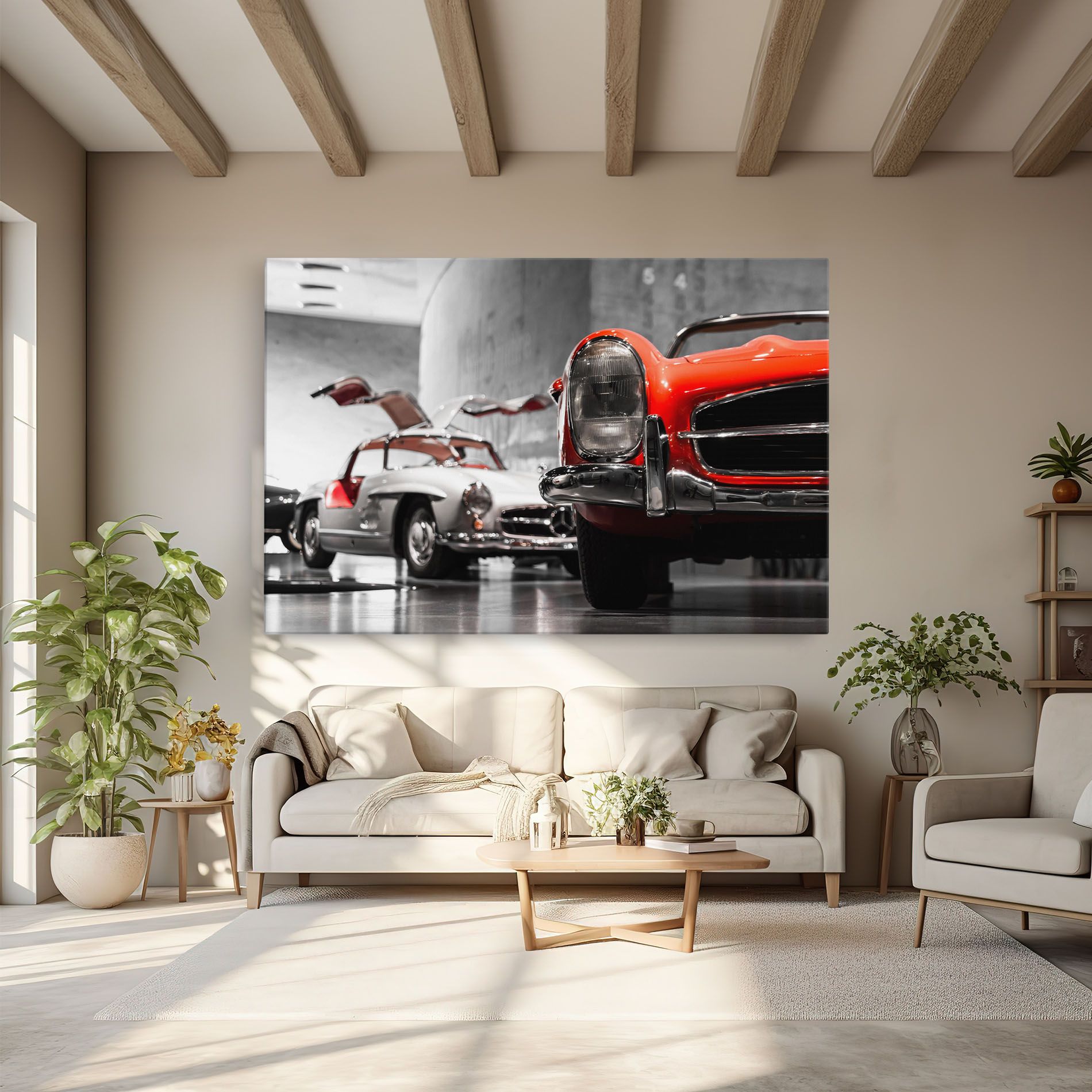 Vintage Red White mockup 6