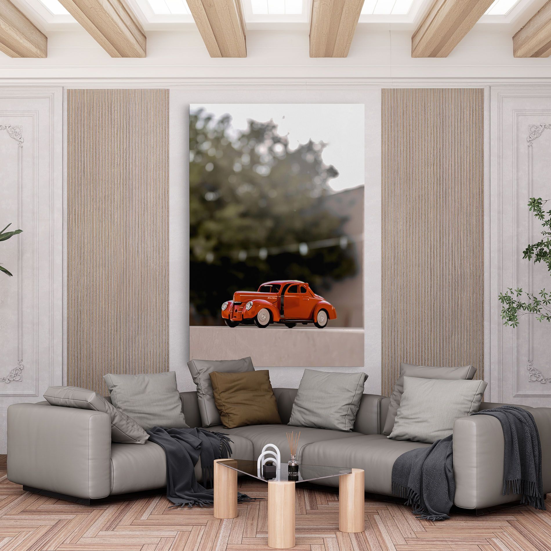Orange Toy Car mockup 6