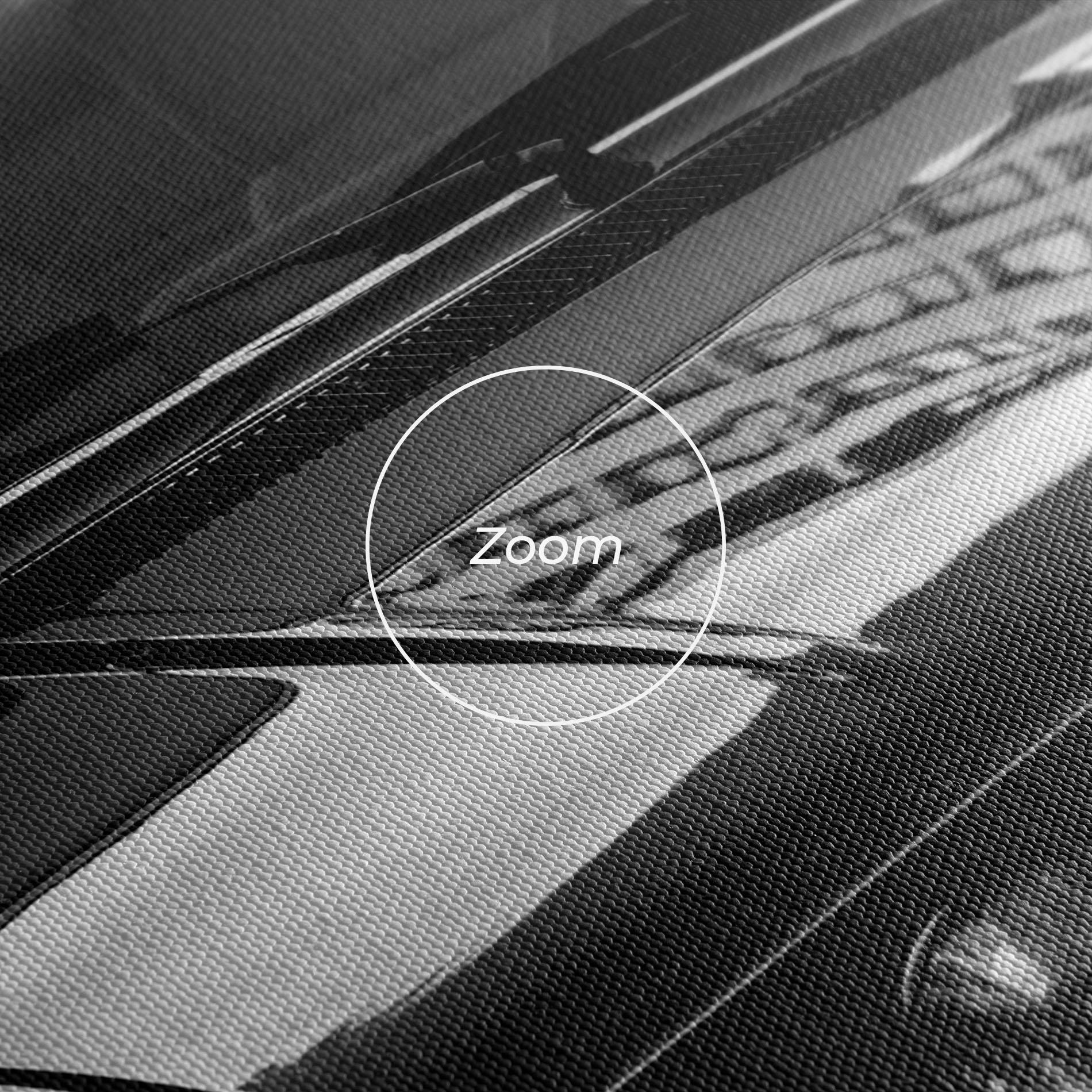 Leinwandbild Black Shiny Car mockup 3