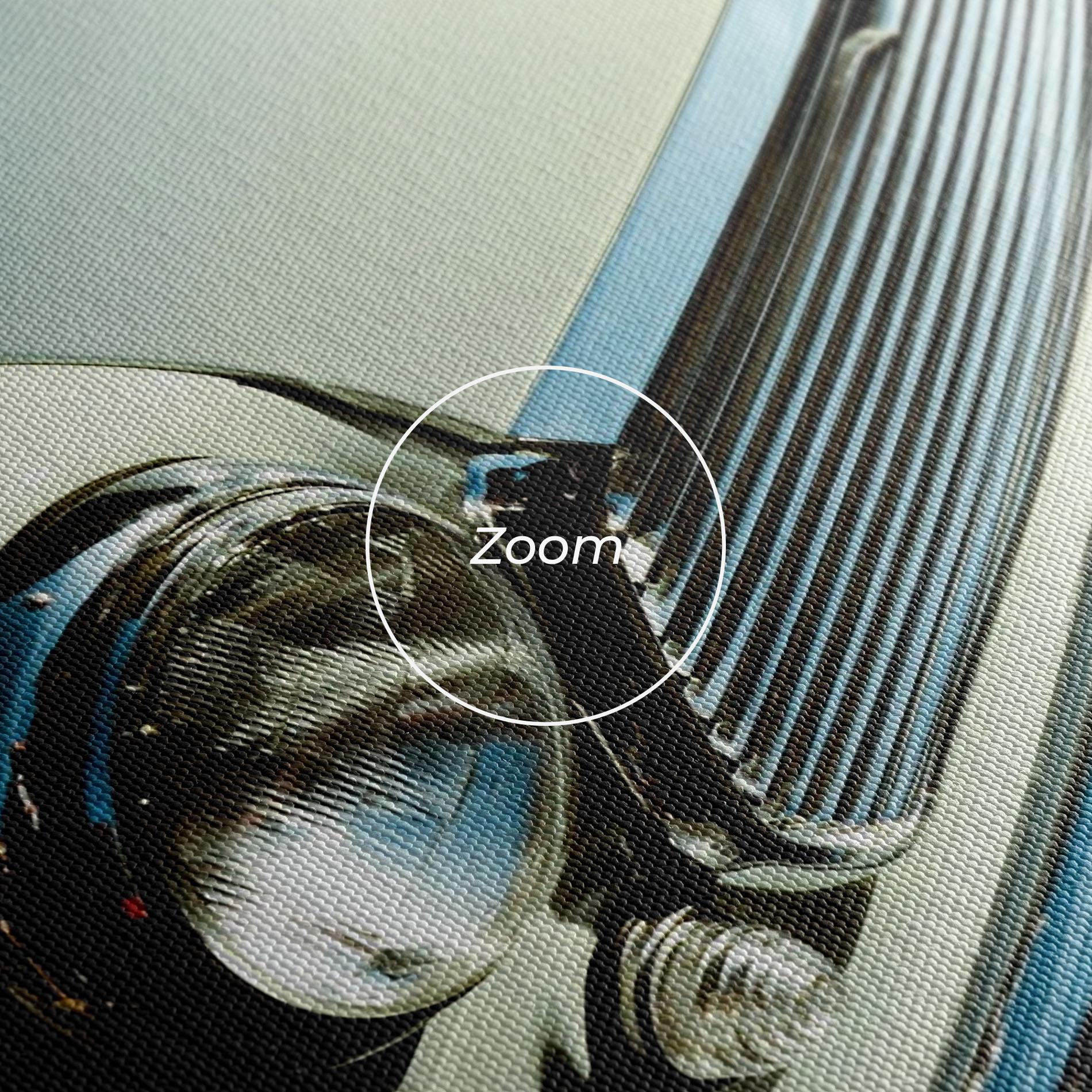 Leinwandbild Light Blue Car mockup 3