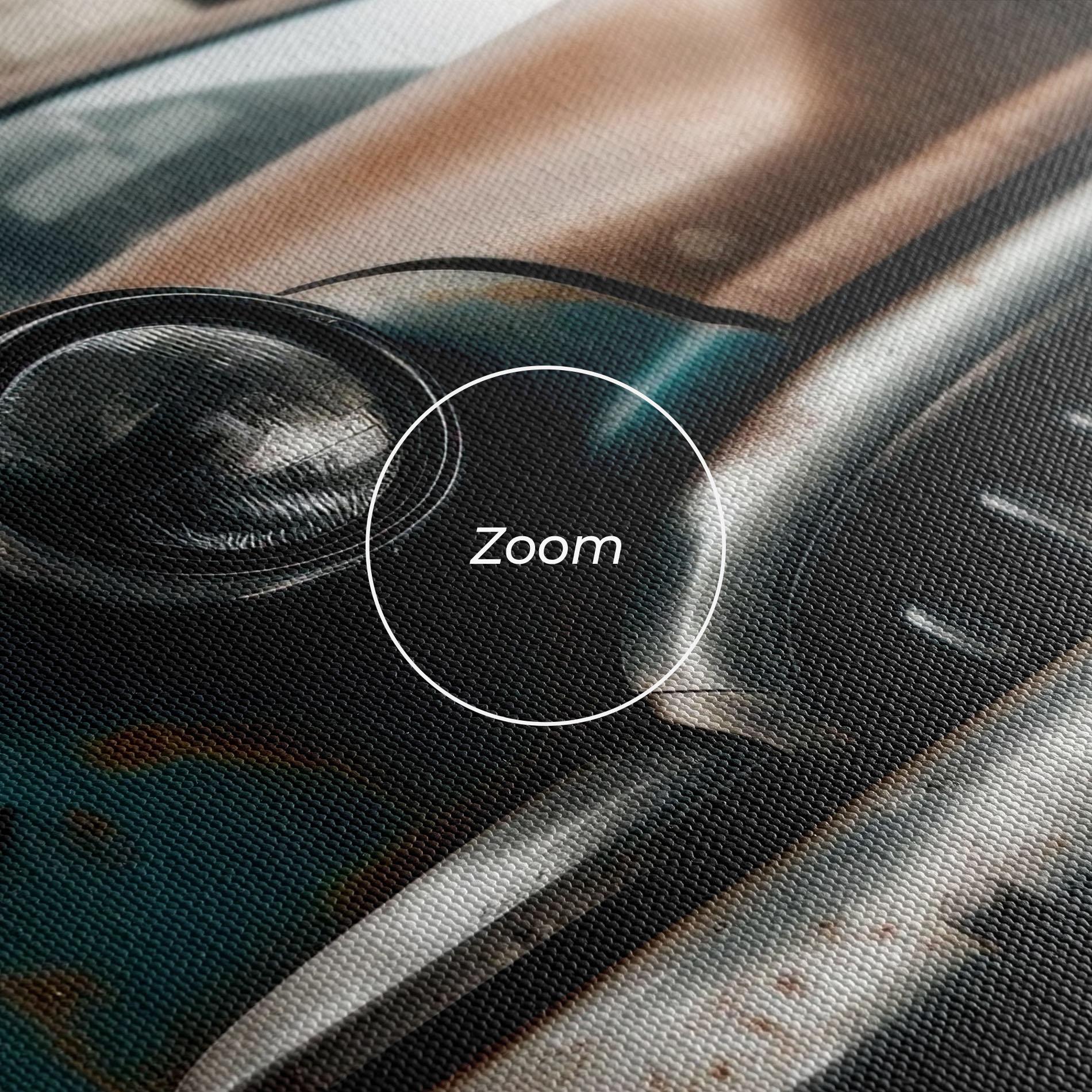 Leinwandbild Old Brown Car mockup 3