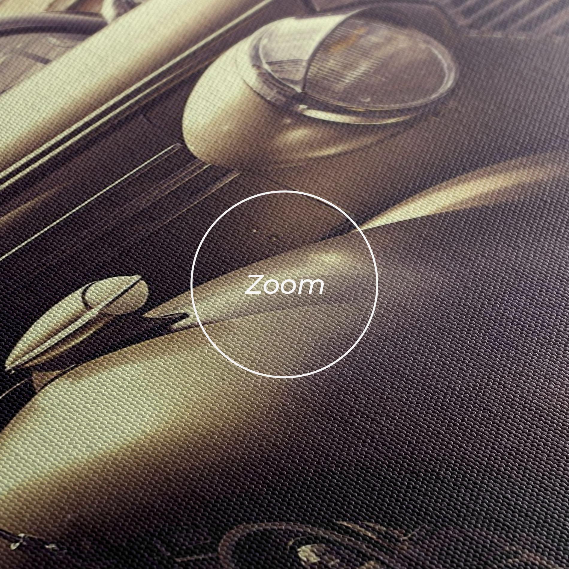 Leinwandbild Old Classic Car mockup 3