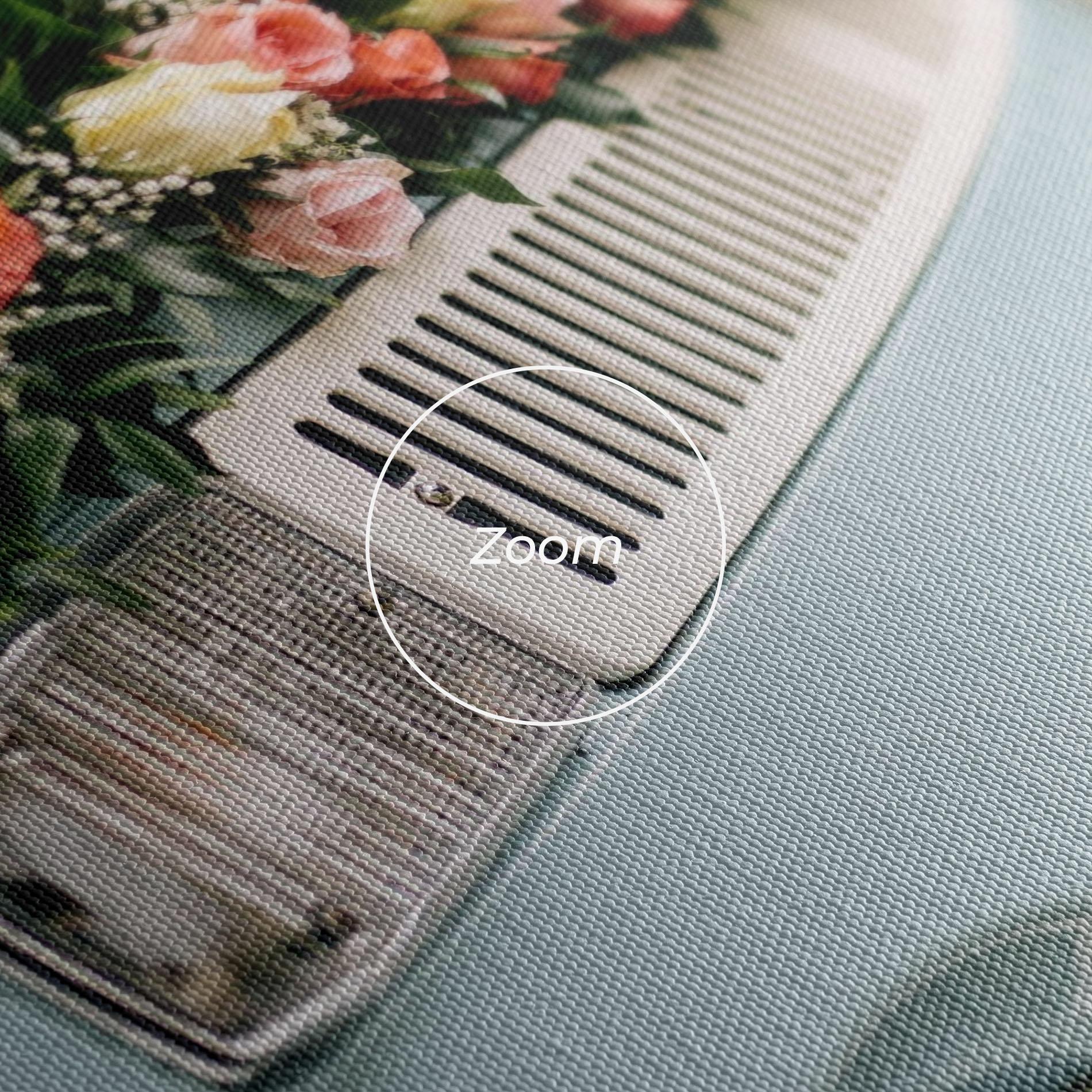 Leinwandbild Vintage Rose Van mockup 3