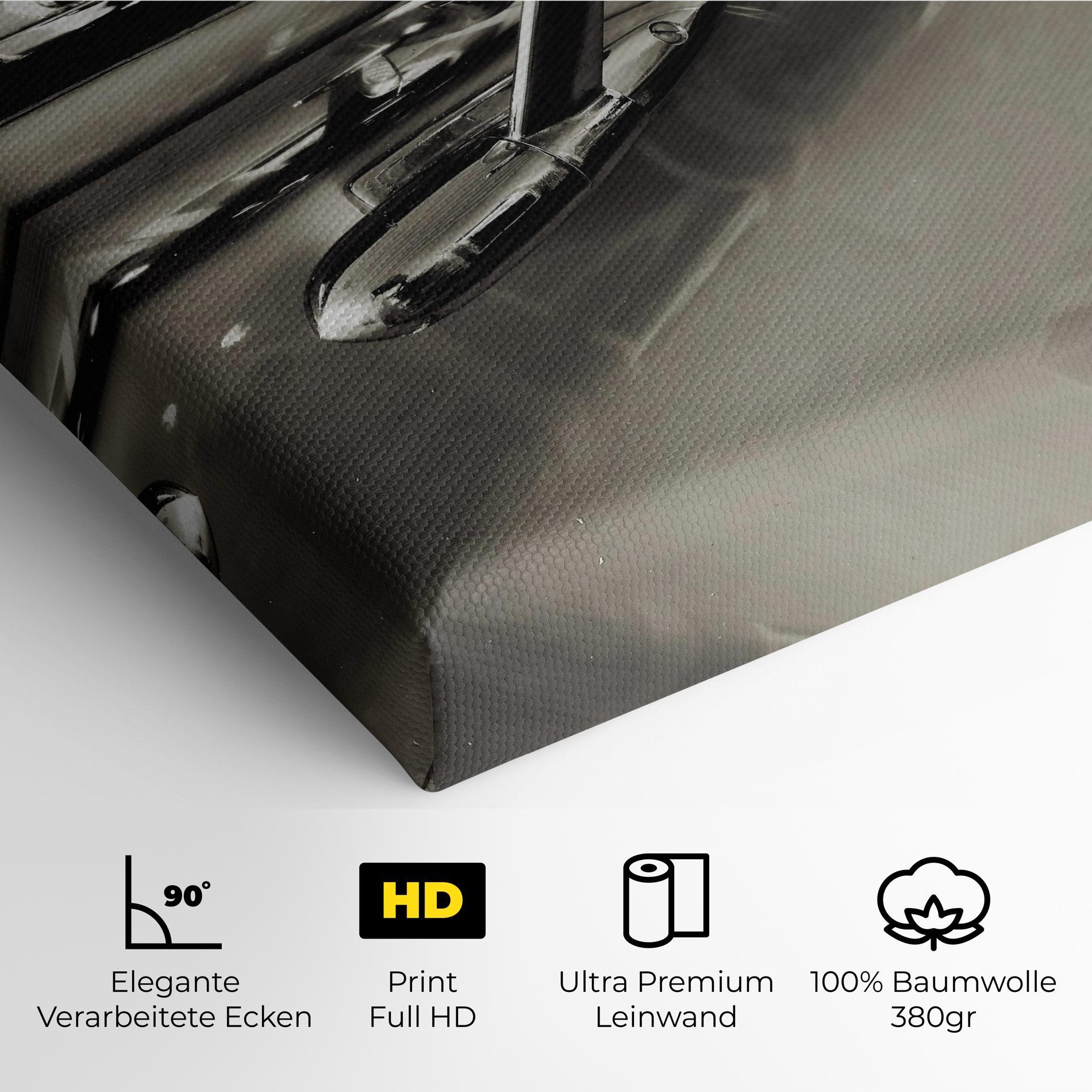 Leinwandbild Close Up Grey Car mockup 4