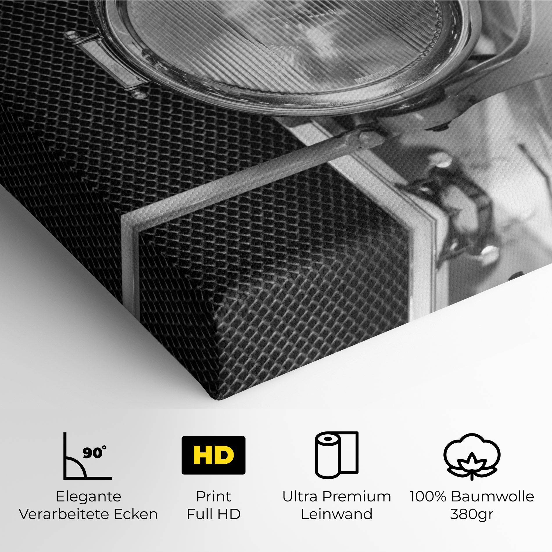 Leinwandbild Closeup Grey Car mockup 4