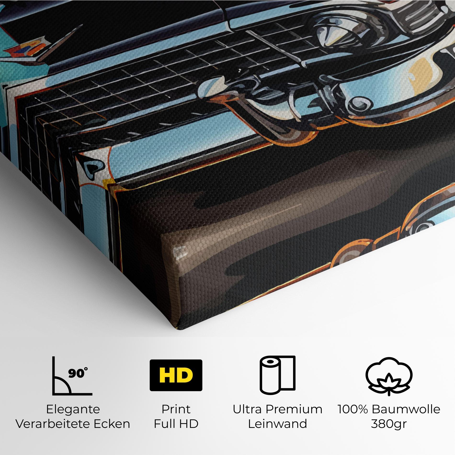 Leinwandbild Cool Vintage Car mockup 4