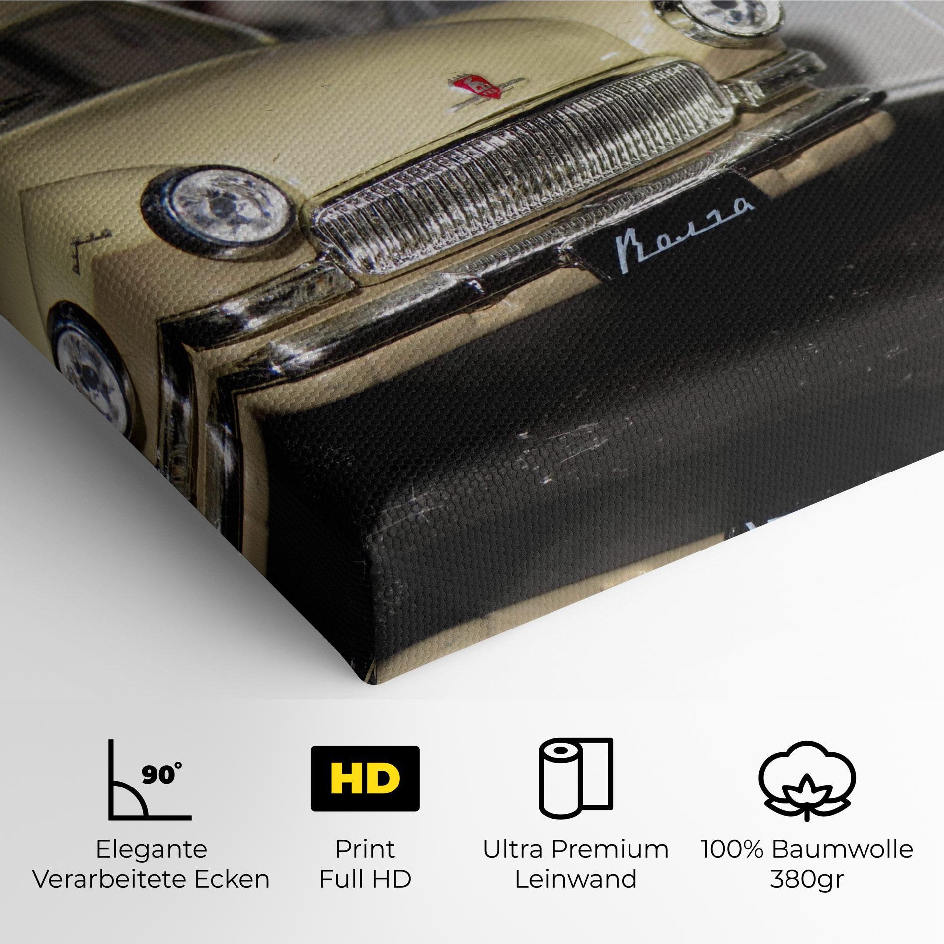 Leinwandbild Cream Grey Car mockup 4