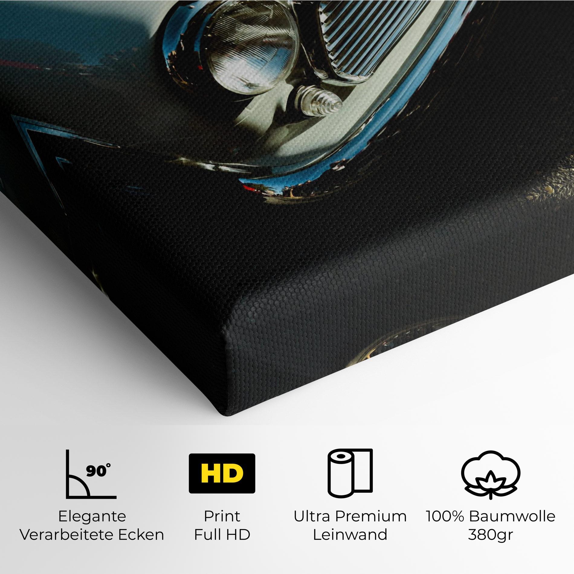 Leinwandbild Light Blue Car mockup 4