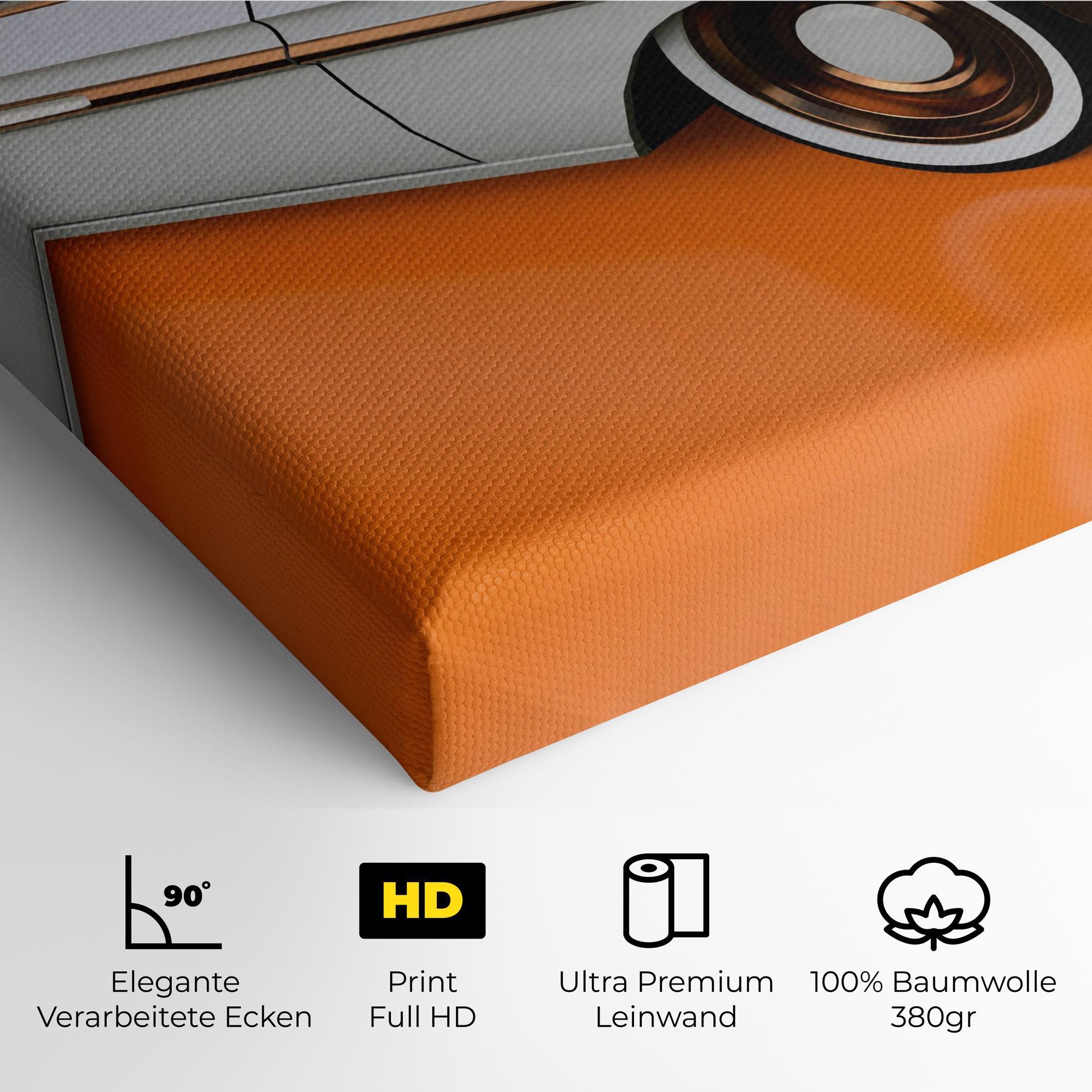 Leinwandbild Old American Car mockup 4