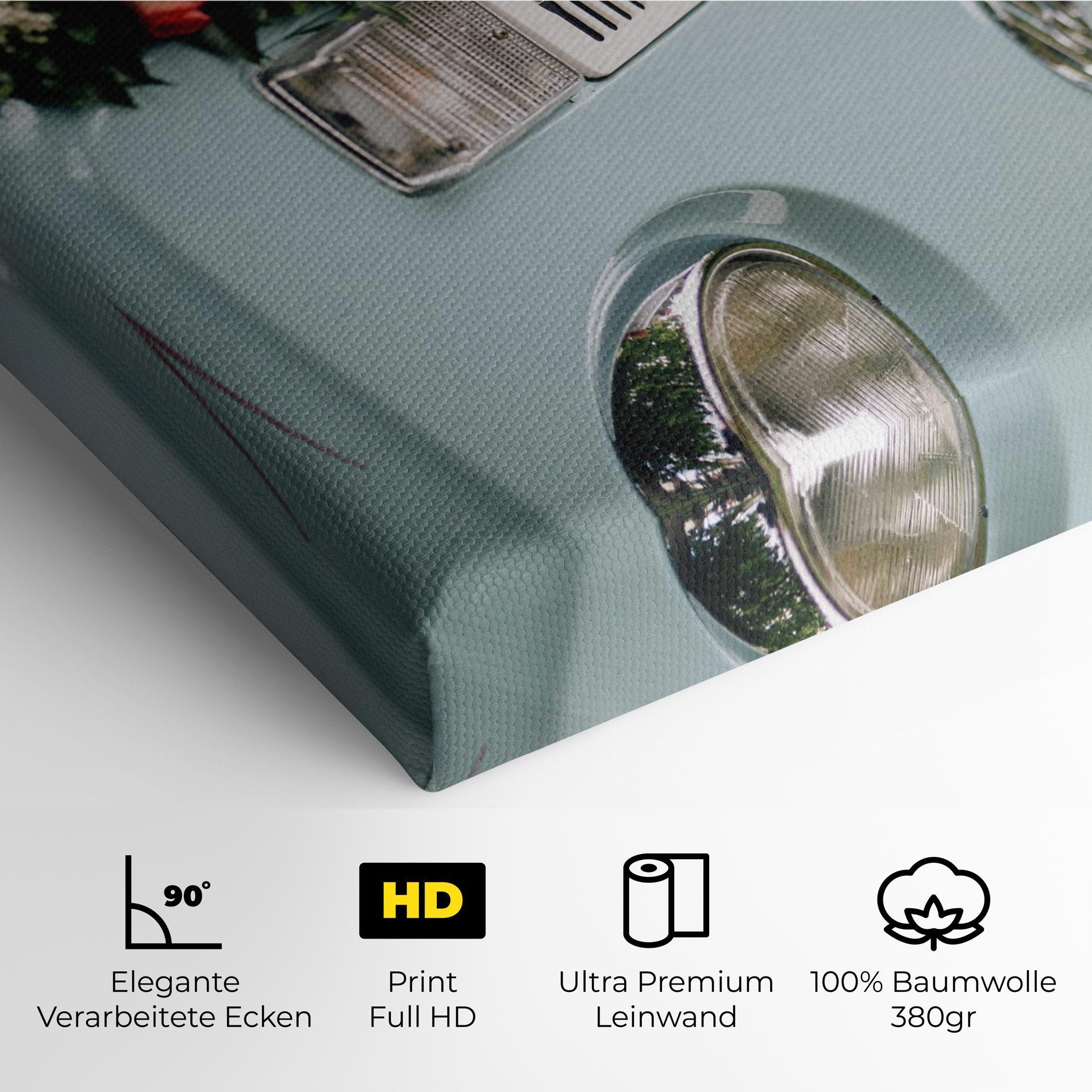 Leinwandbild Vintage Rose Van mockup 4