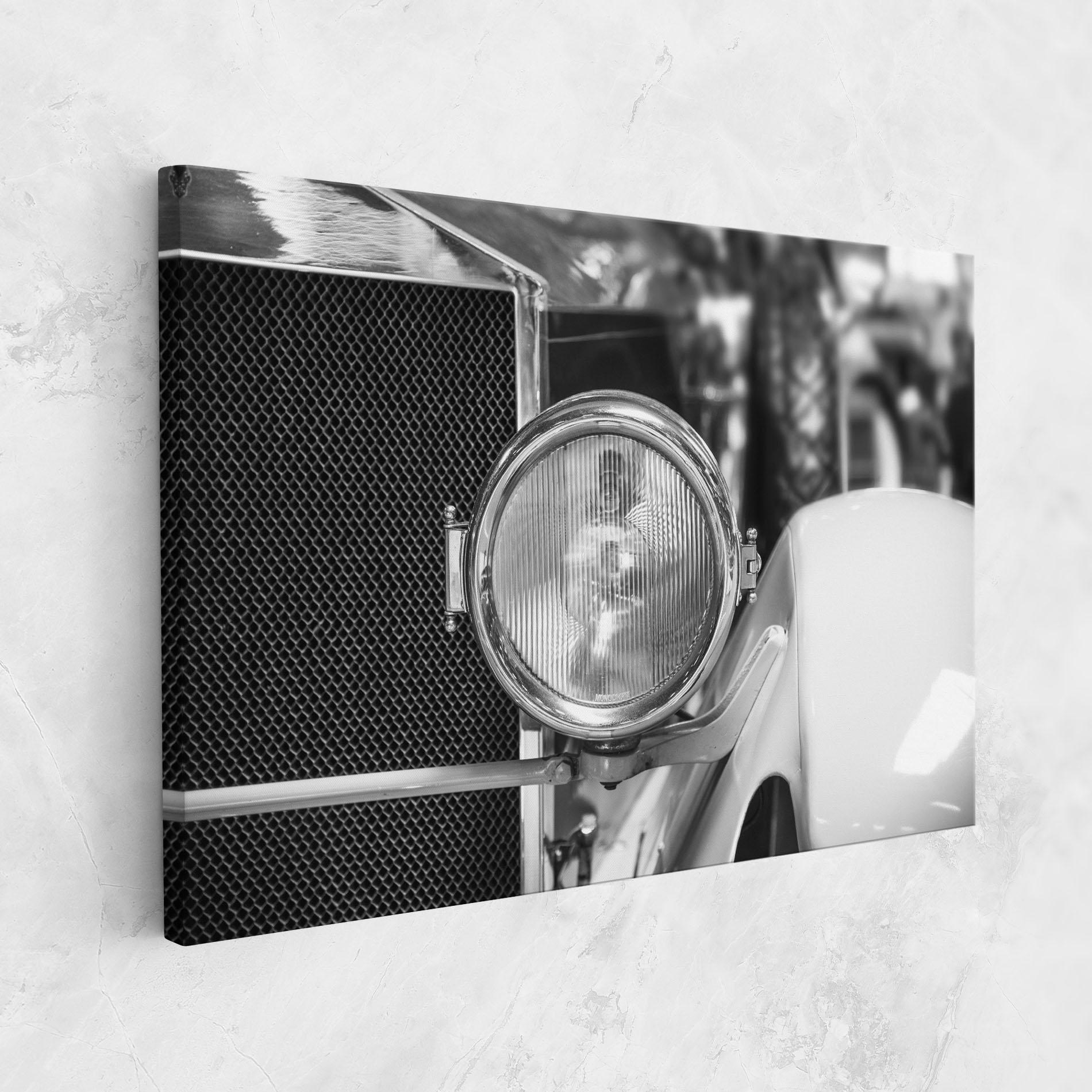 Leinwandbild Closeup Grey Car mockup 1