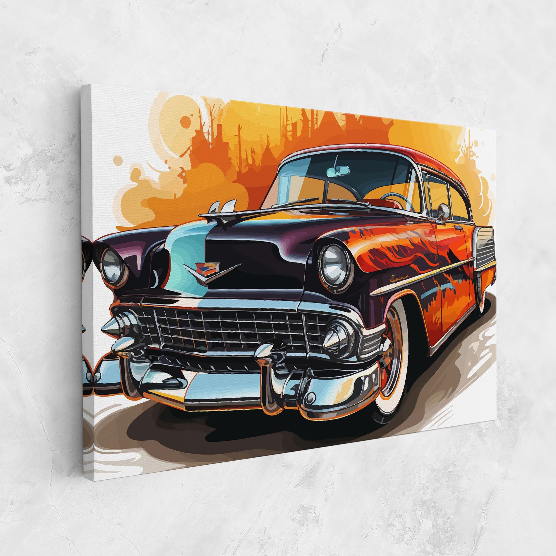 Cool Vintage Car mockup 1