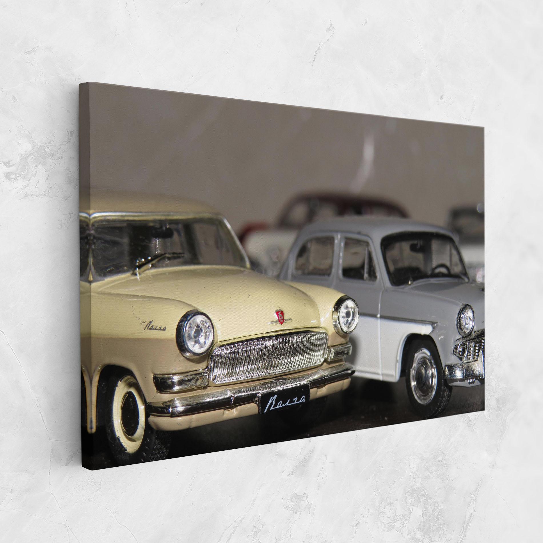 Leinwandbild Cream Grey Car mockup 1