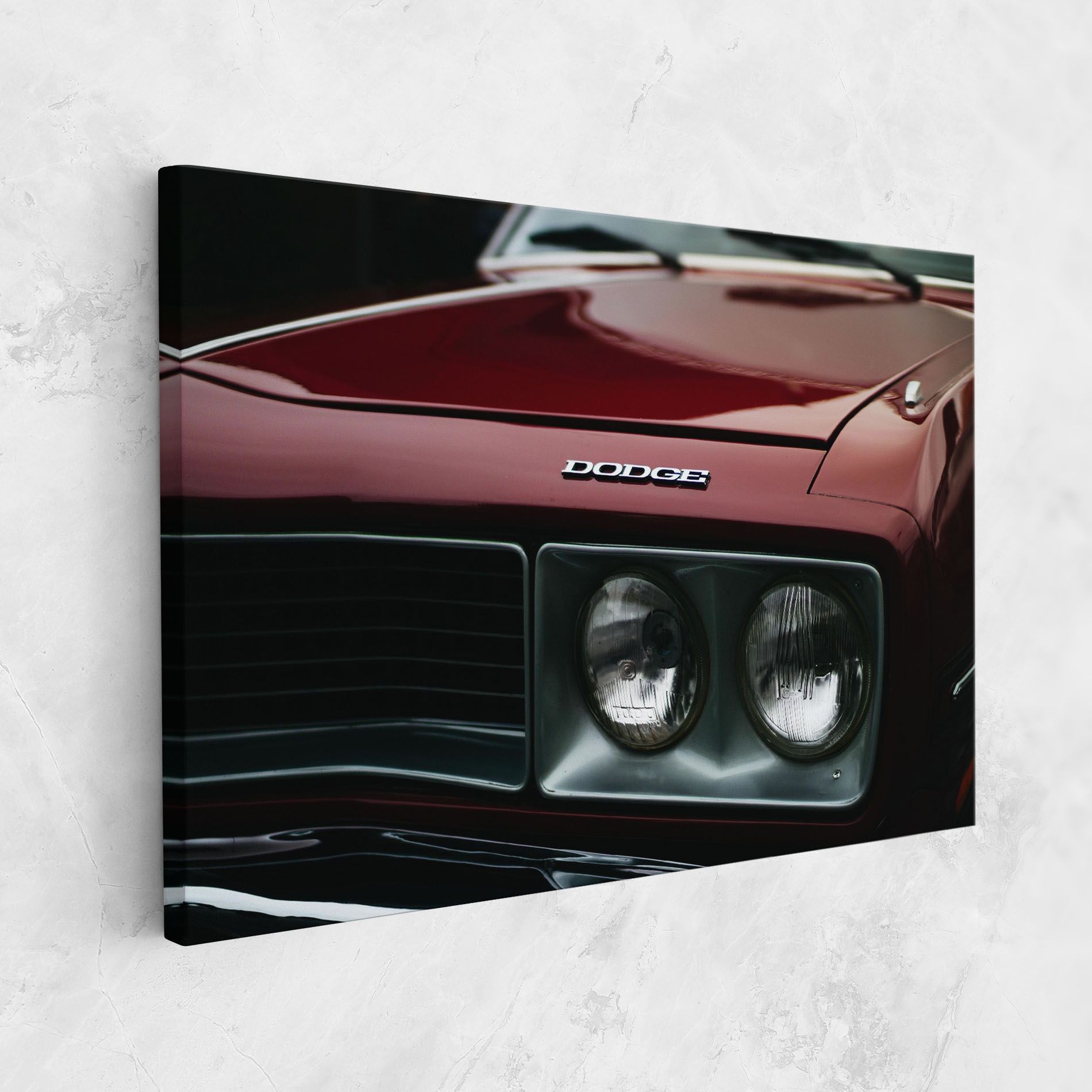 Dark Red Car mockup 1
