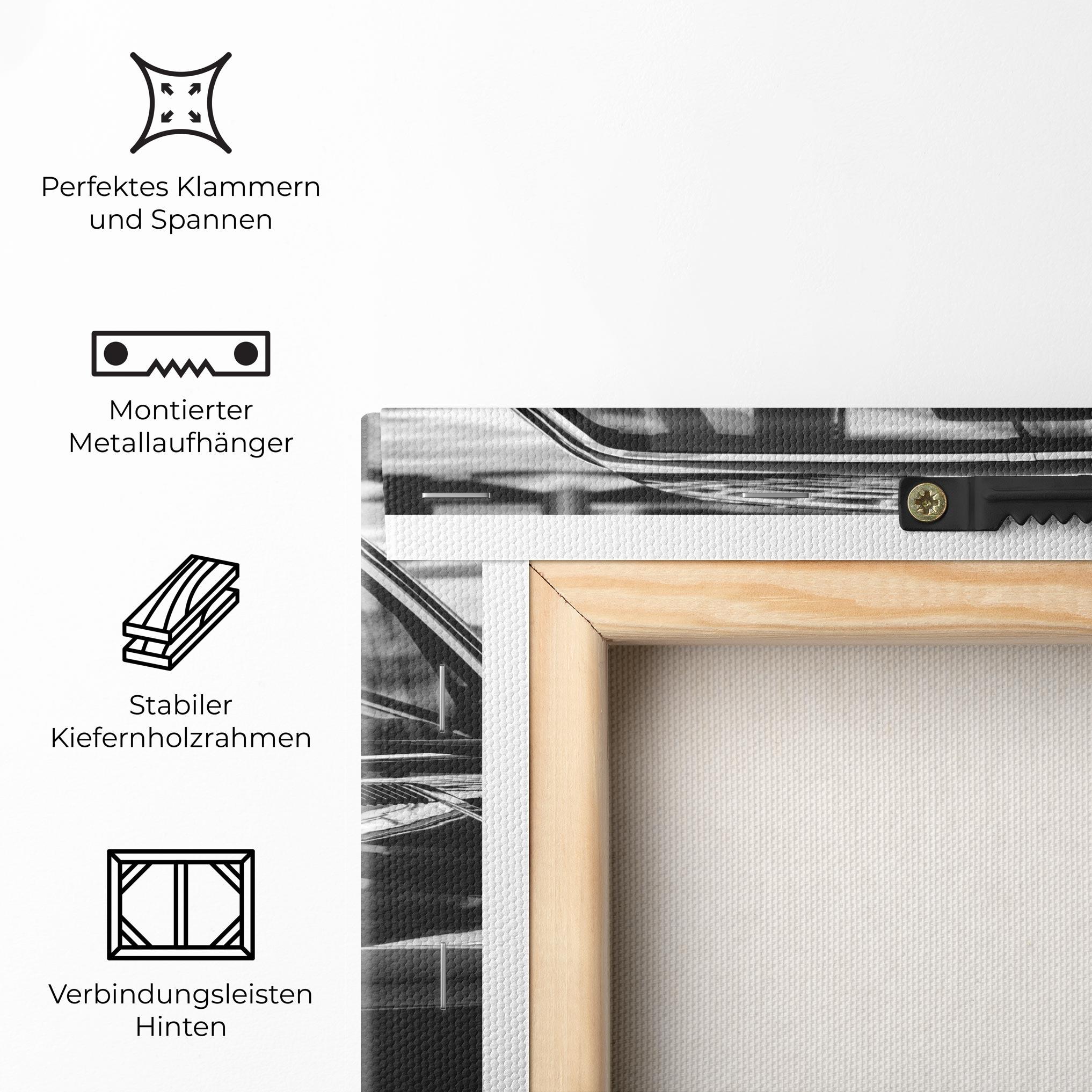 Leinwandbild Black Shiny Car mockup 5