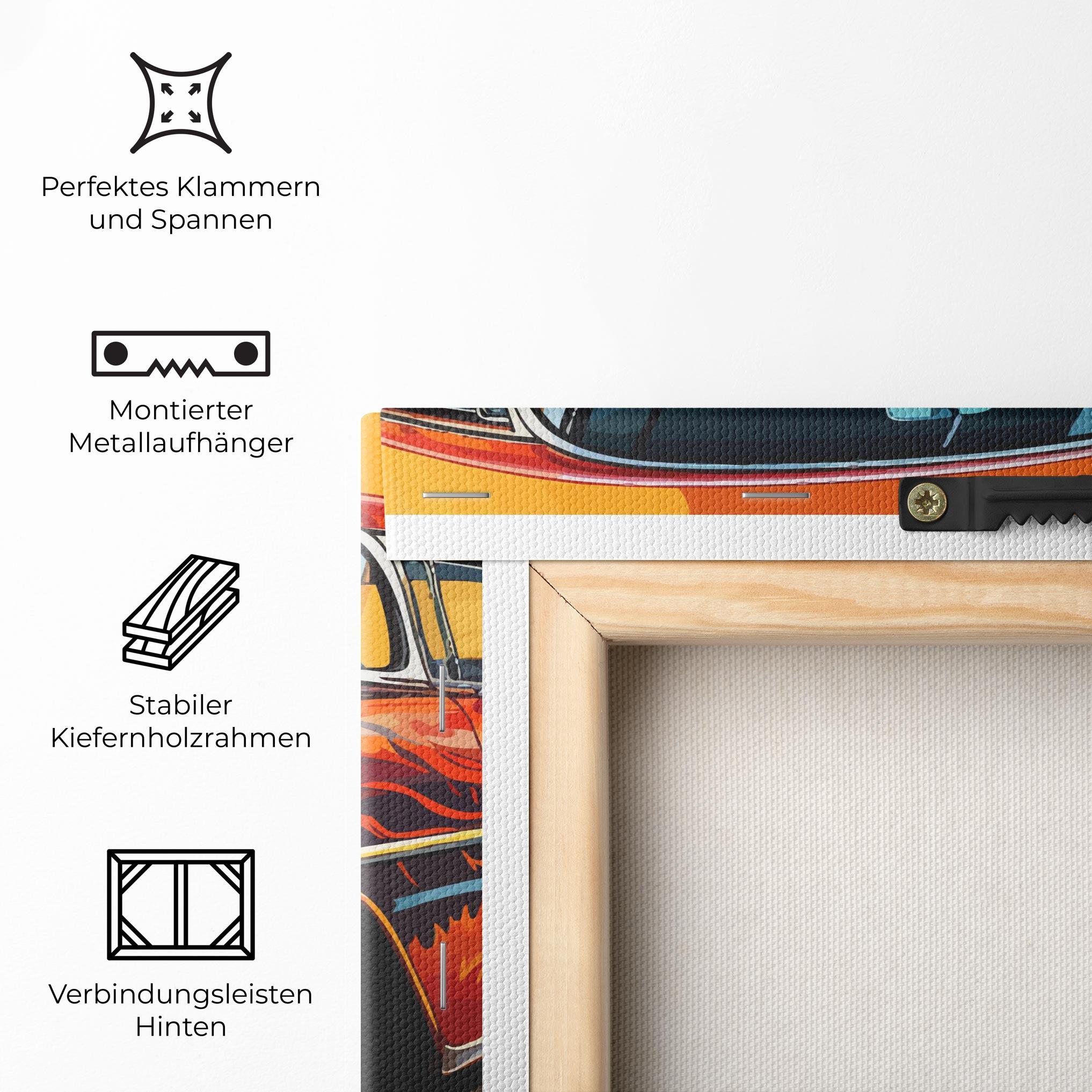 Leinwandbild Cool Vintage Car mockup 5