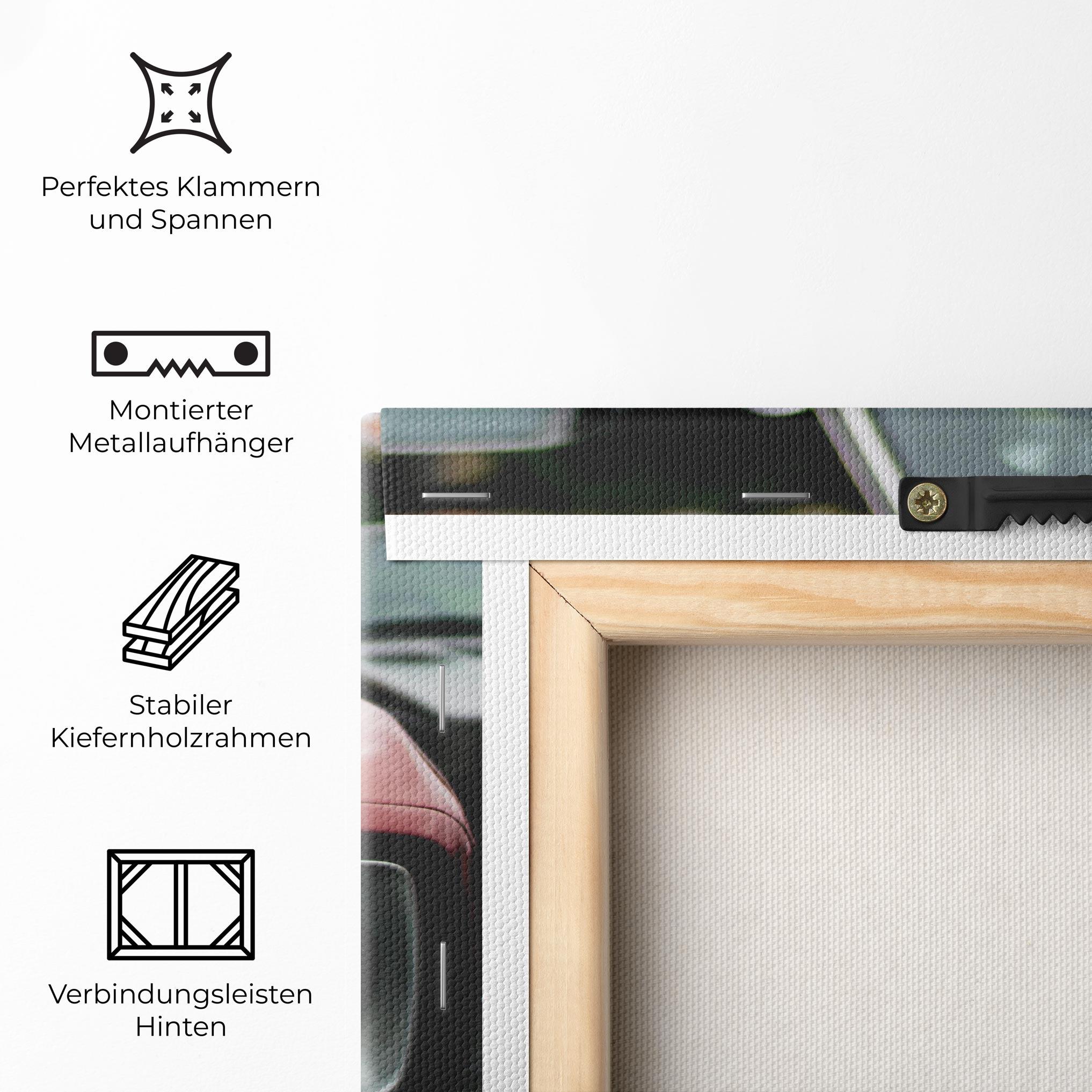 Leinwandbild Dark Vintage Red mockup 5