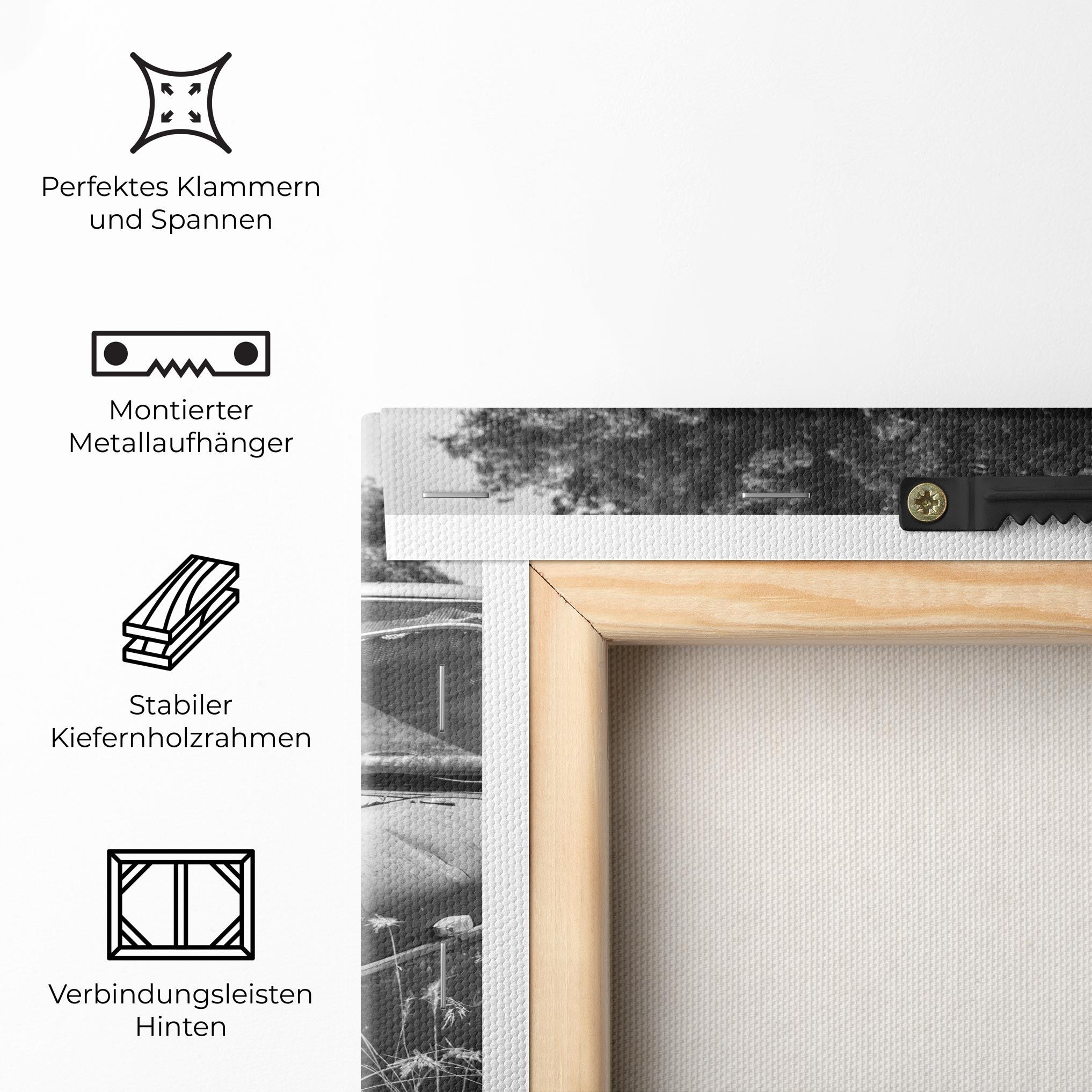 Leinwandbild Old Field Car mockup 5