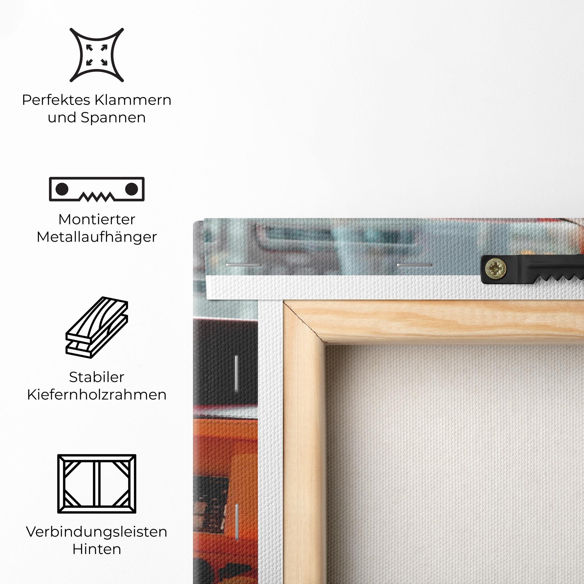 Leinwandbild Orange Black Car mockup 5