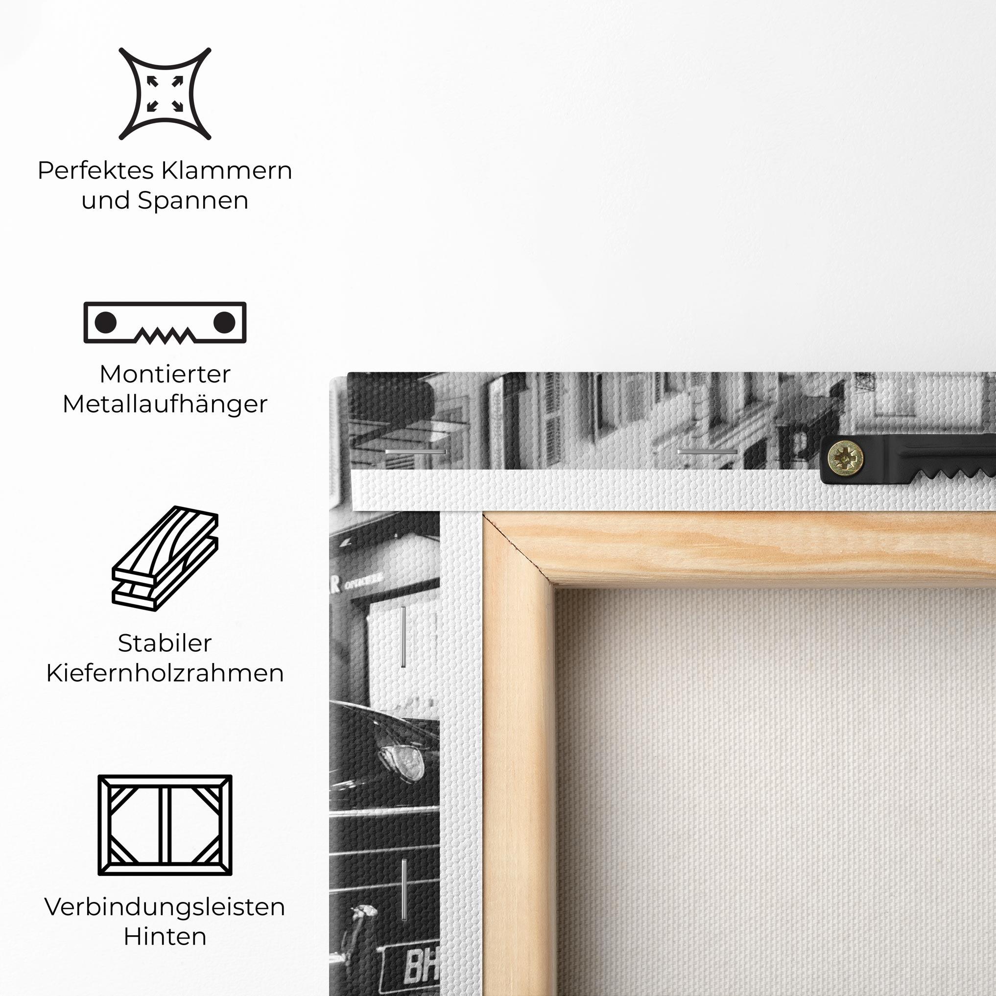 Leinwandbild Pretty Black Car mockup 5