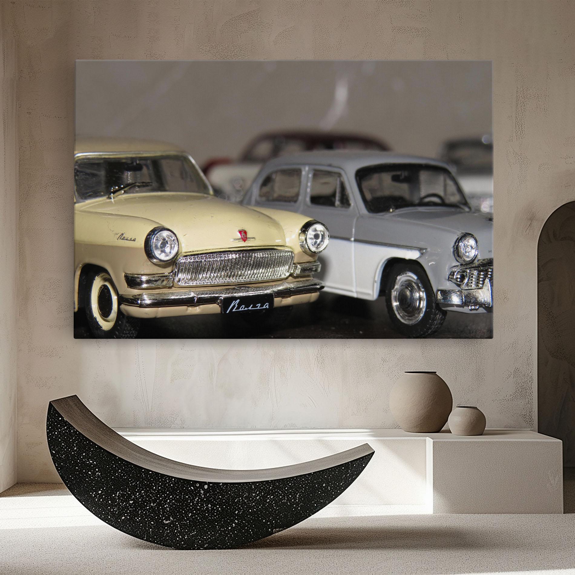 Leinwandbild Cream Grey Car mockup 8