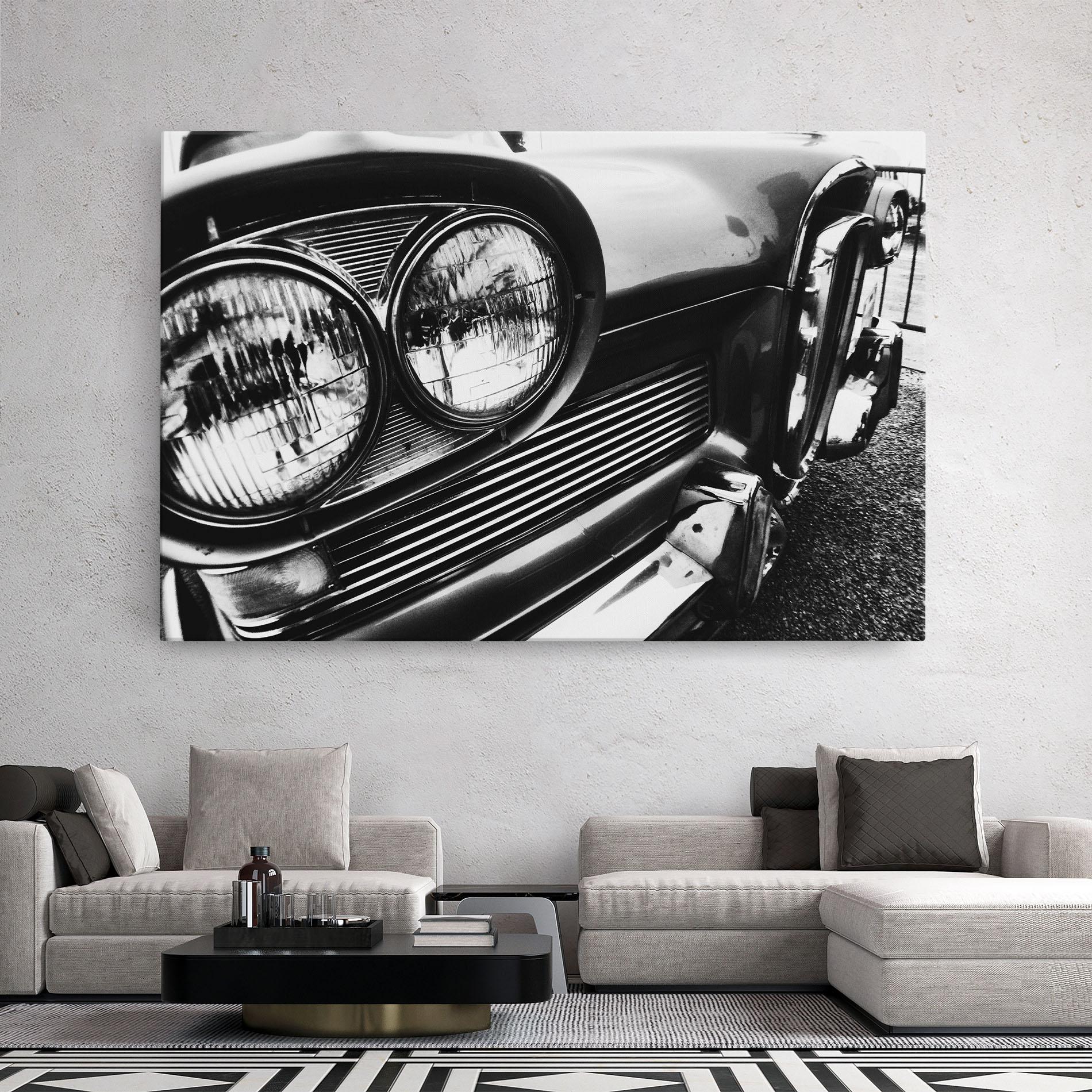 Leinwandbild Old Closeup Car mockup 2