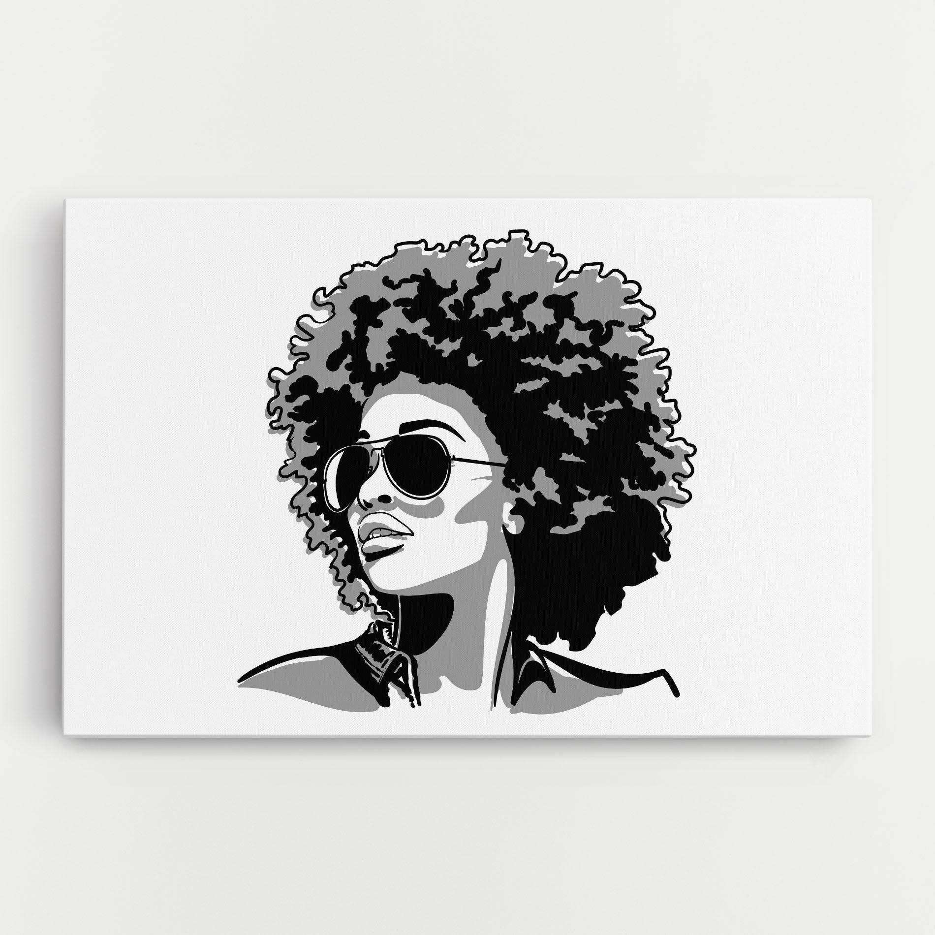 Leinwandbild Black Grasses mockup 0