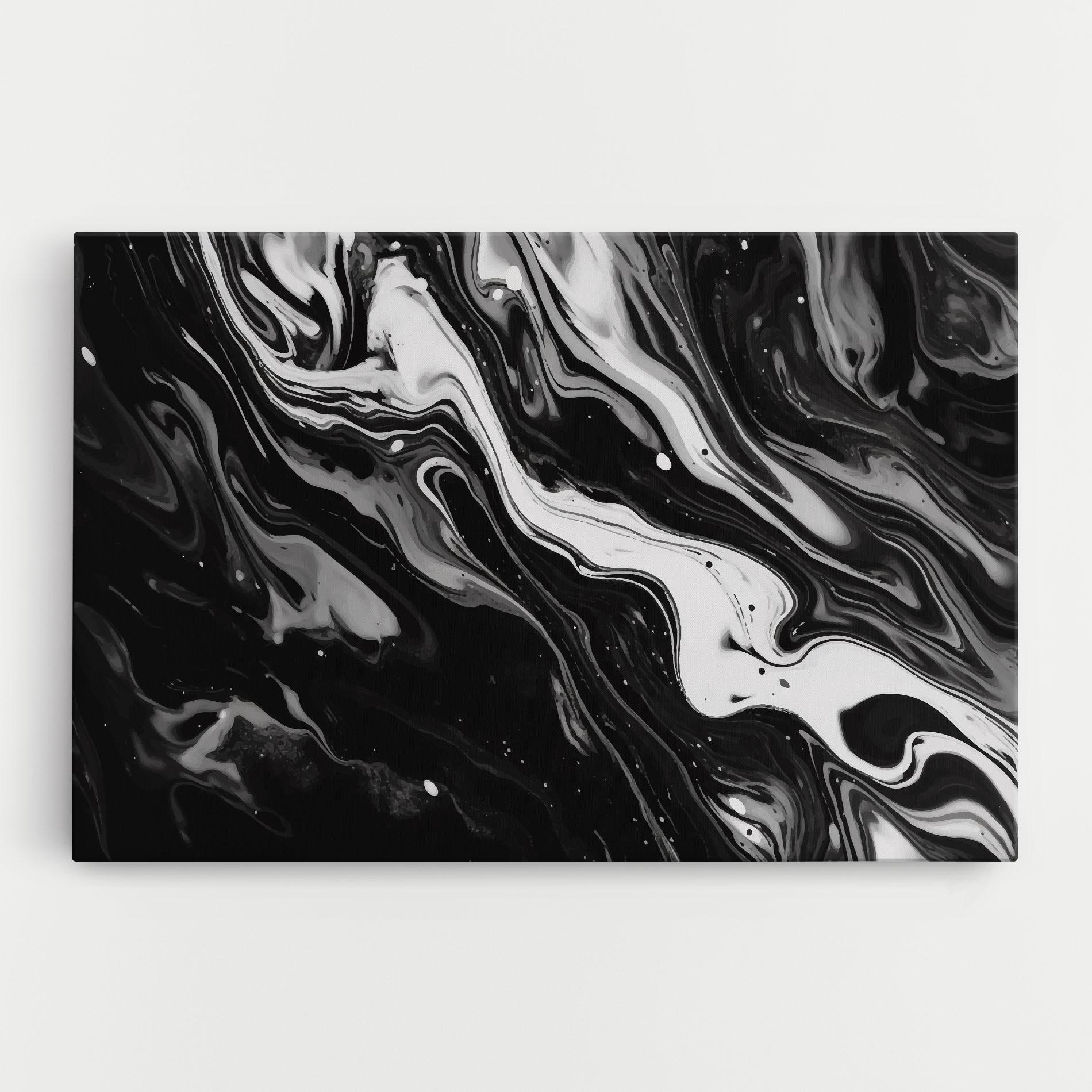 Leinwandbild Grey Art Marble mockup 0