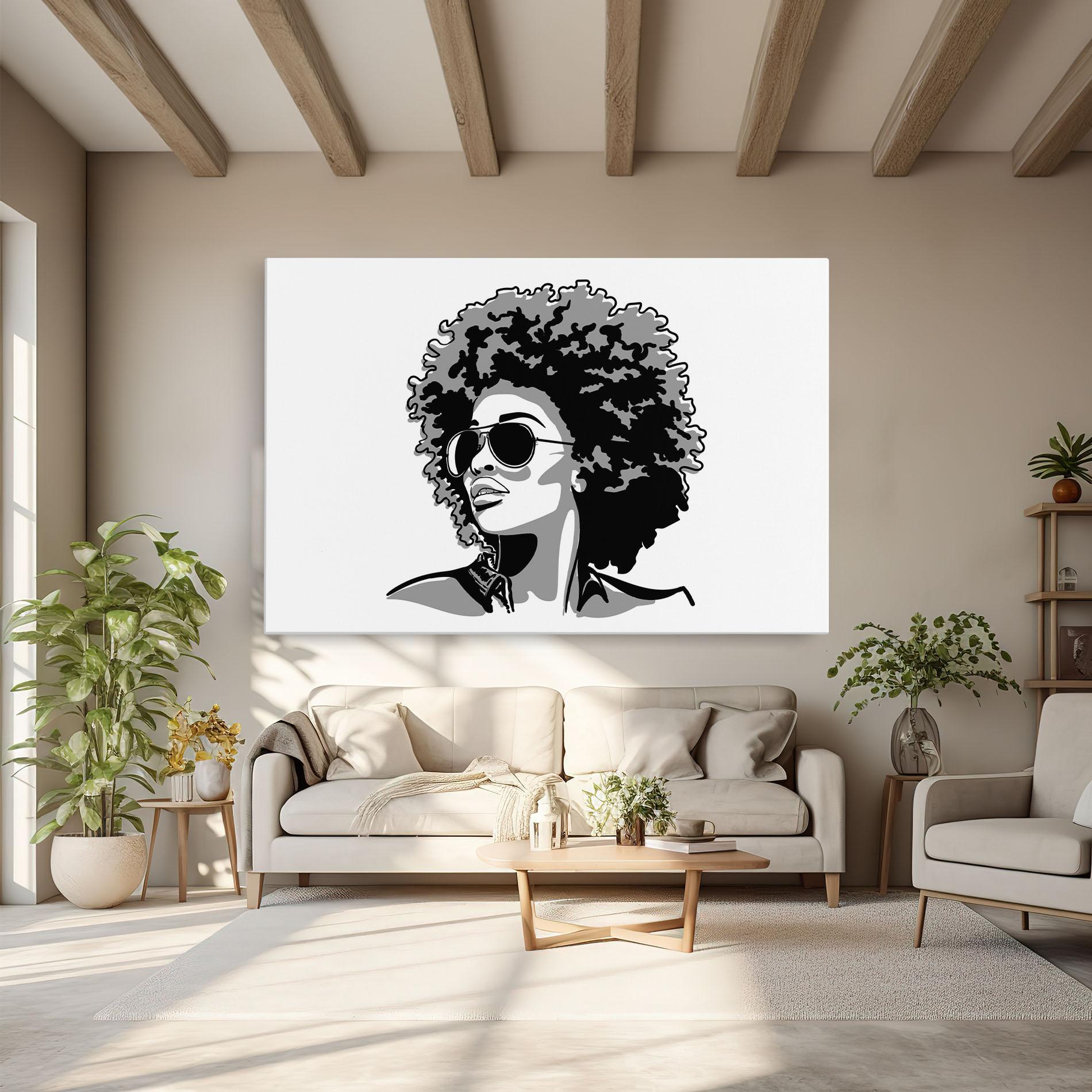 Leinwandbild Black Grasses mockup 6