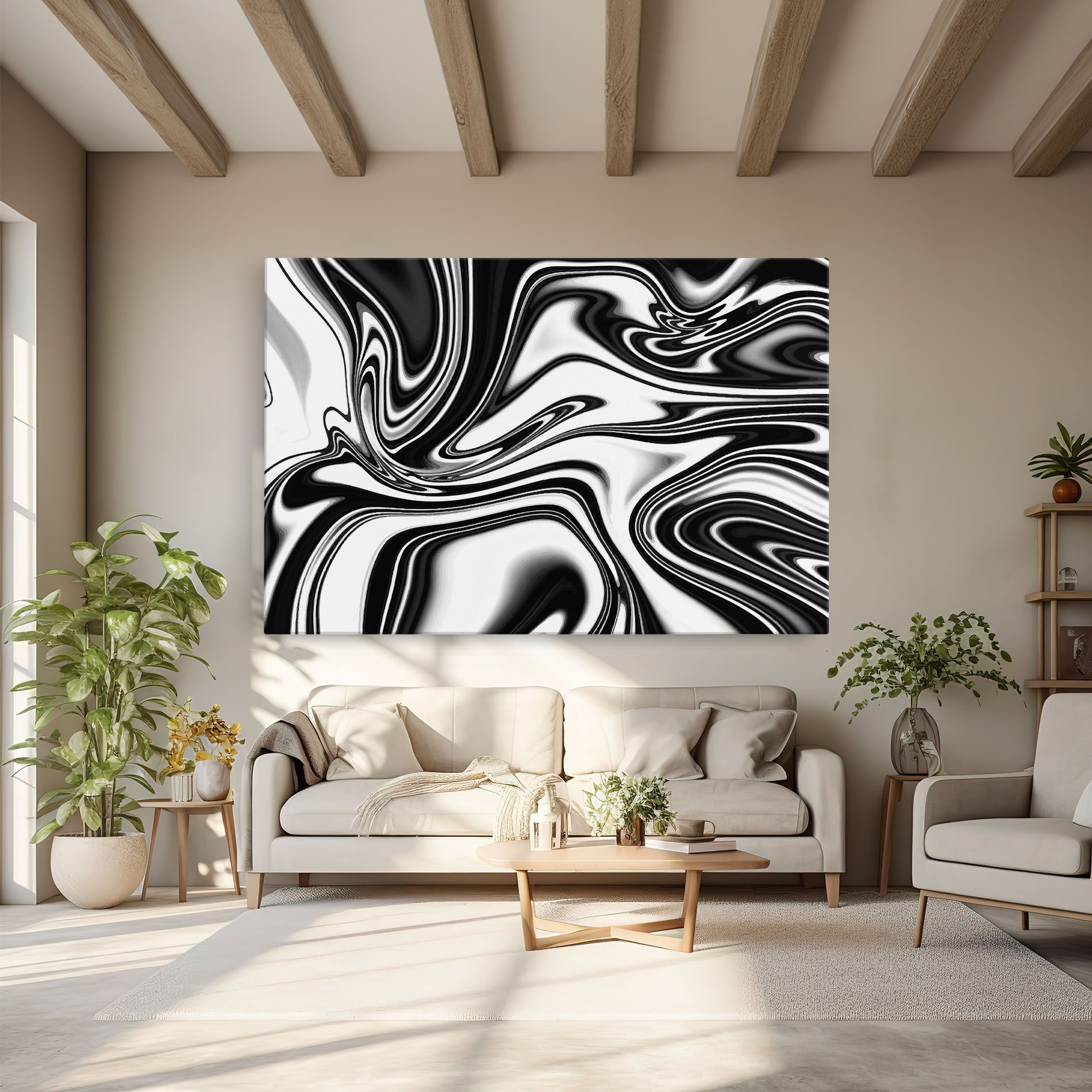Black White Liquid mockup 6