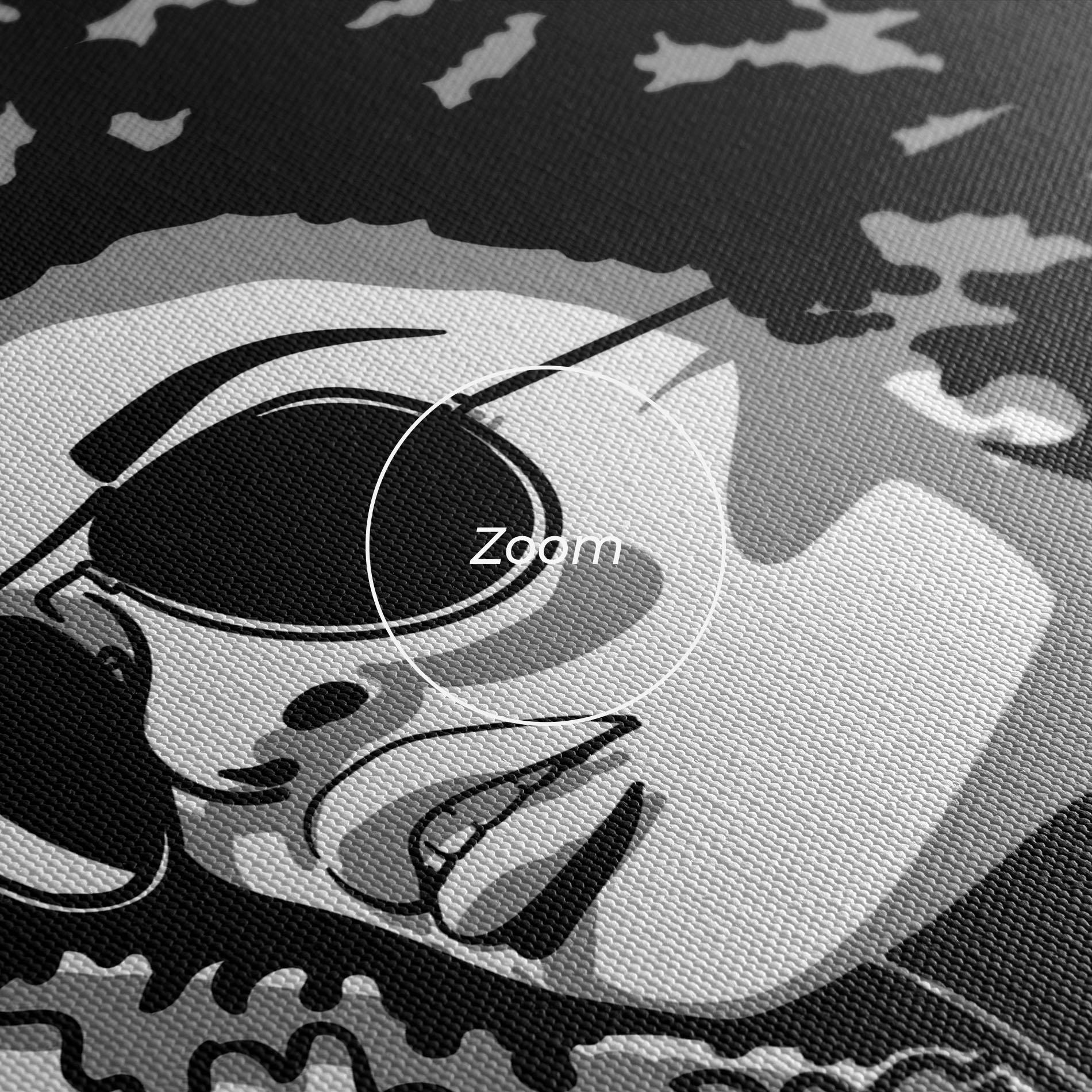 Leinwandbild Black Grasses mockup 3