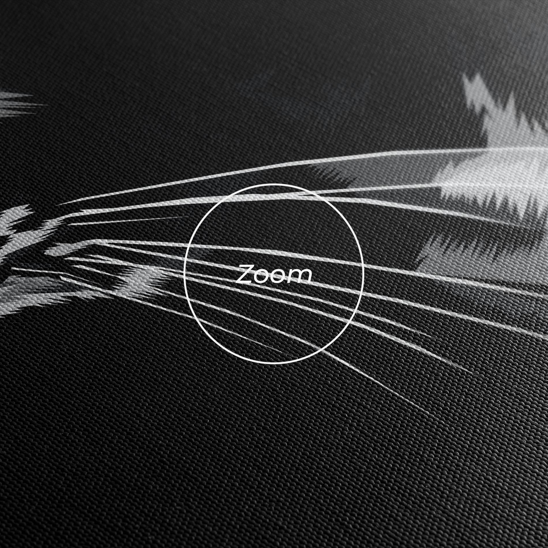 Leinwandbild Black Grey Cat mockup 3