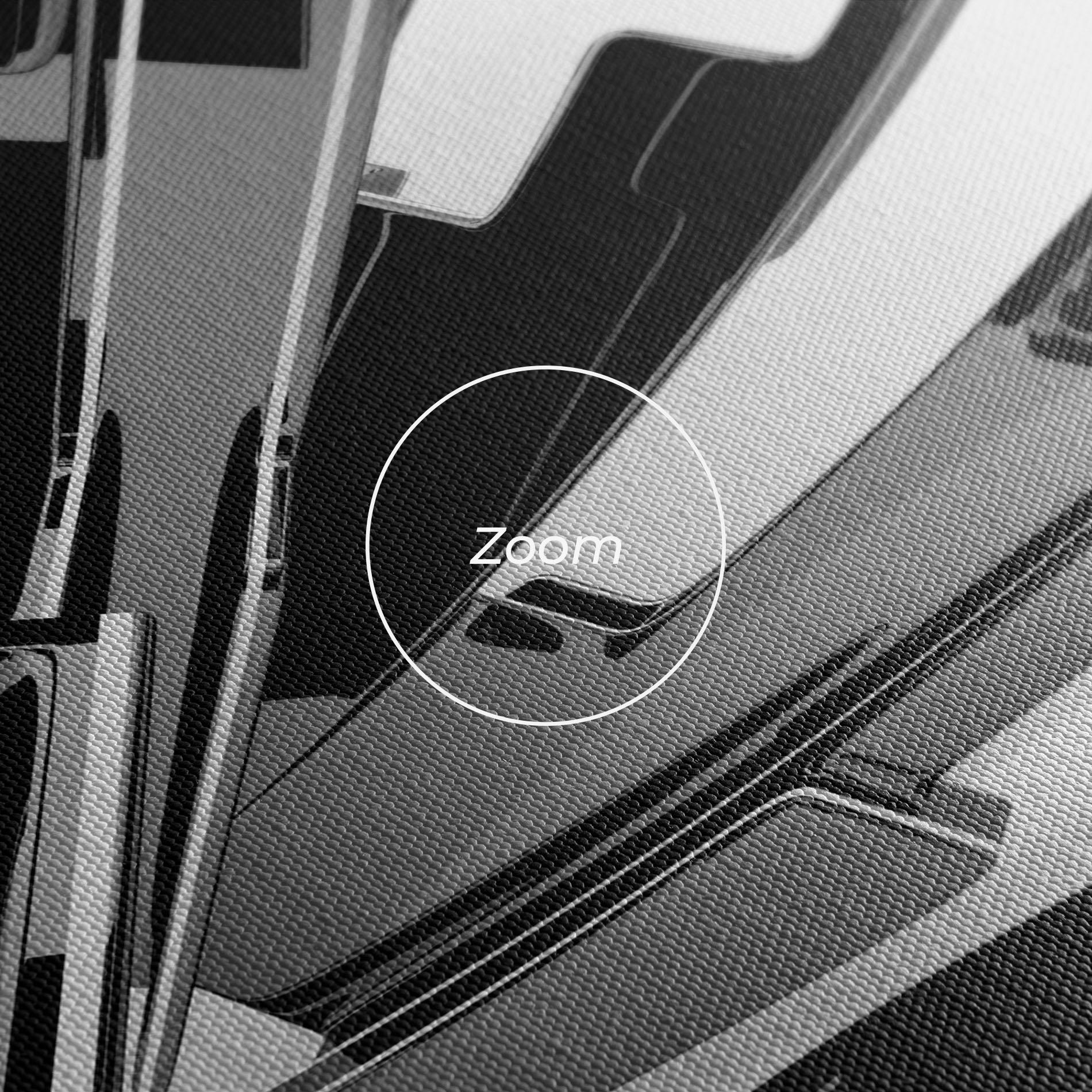 Leinwandbild Black Sculpture mockup 3