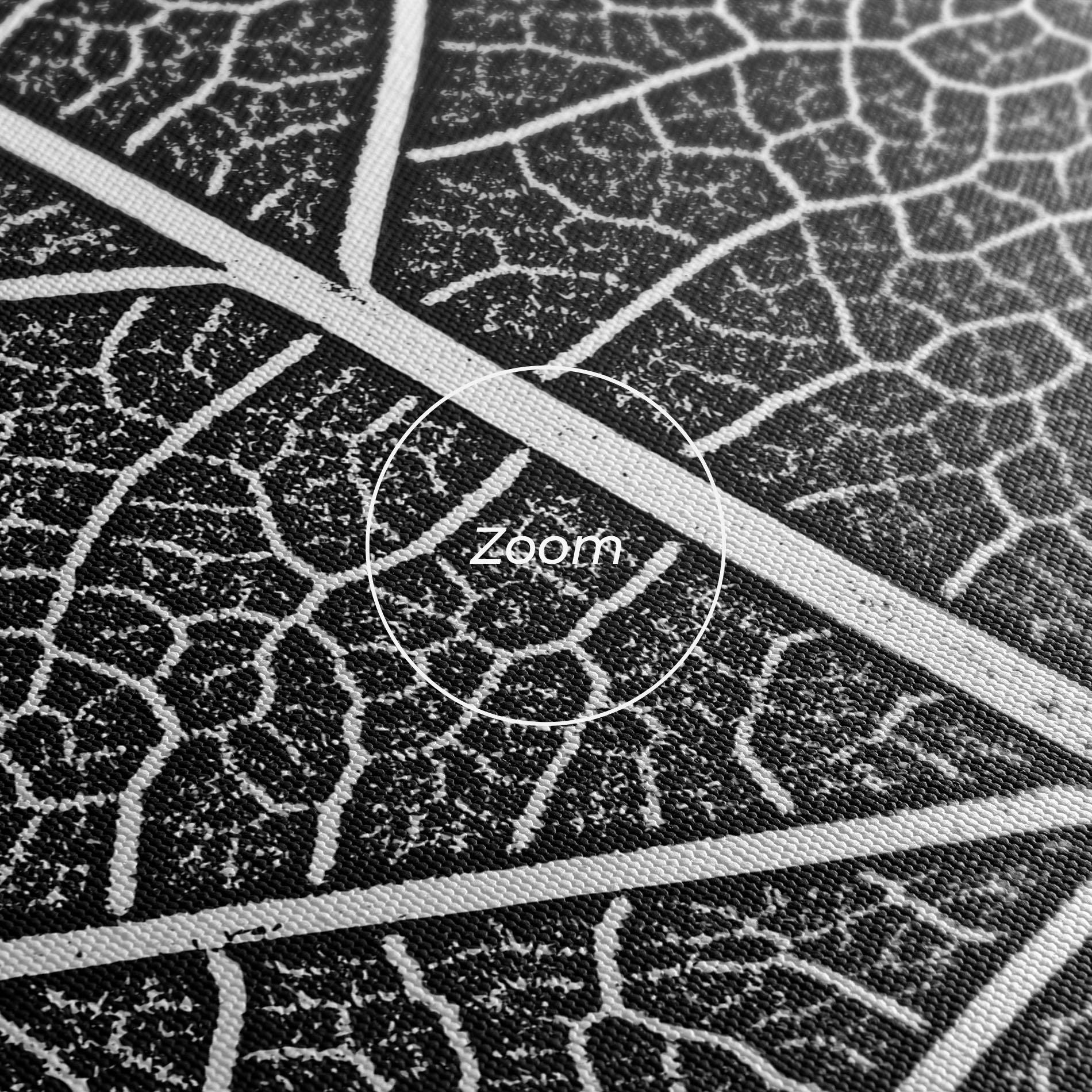 Leinwandbild Close Grey Leaf mockup 3