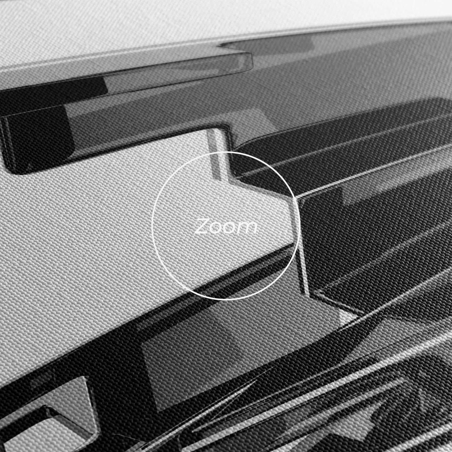 Leinwandbild Glossy Sculpture mockup 3