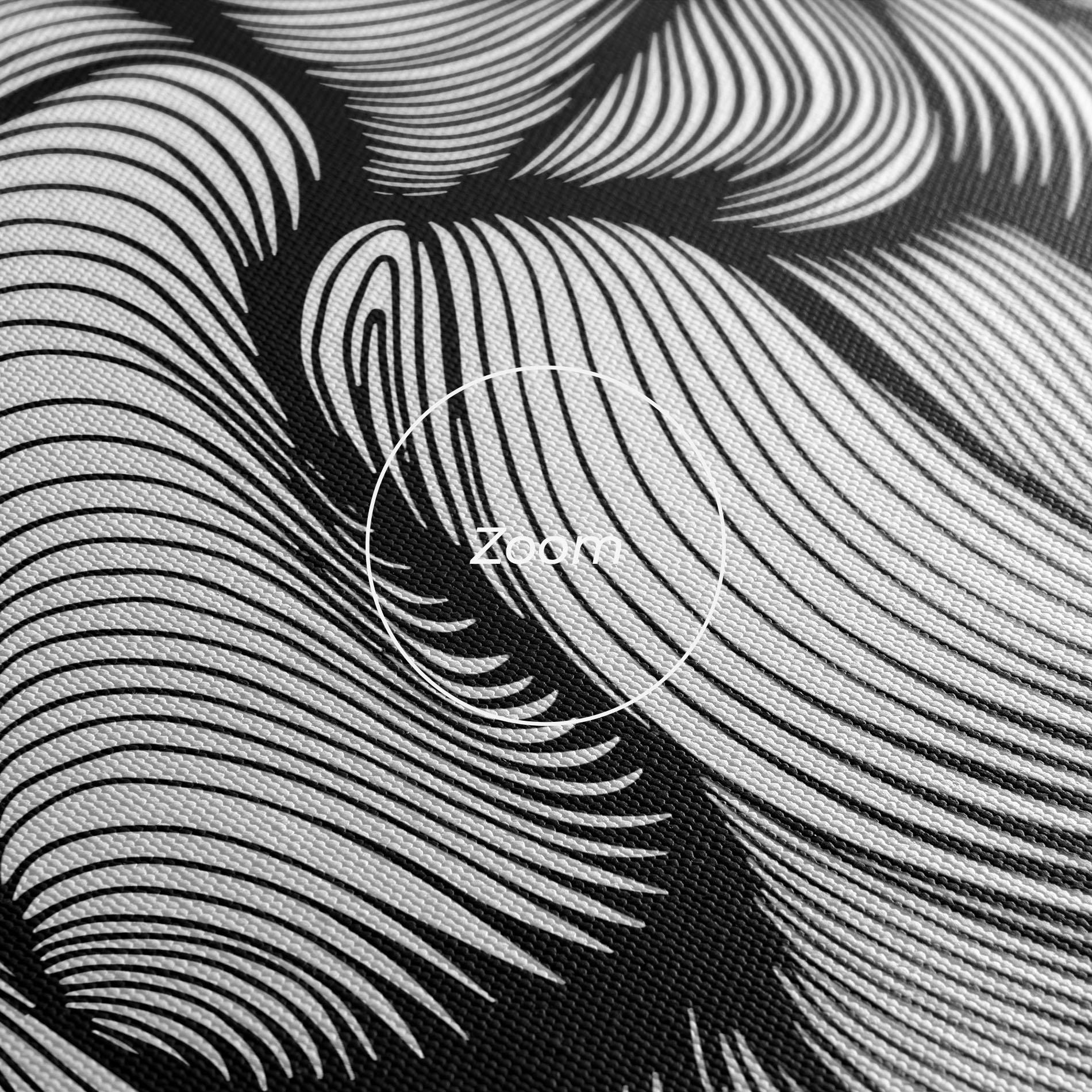 Leinwandbild Monochrome Doodle mockup 3