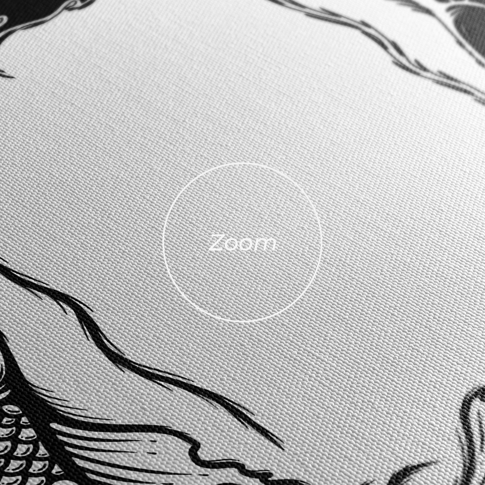 Leinwandbild Yin Yang Koi mockup 3